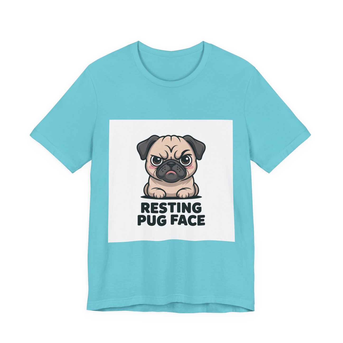 Resting Pug Face - Funny Pug T-Shirt for Dog Lovers