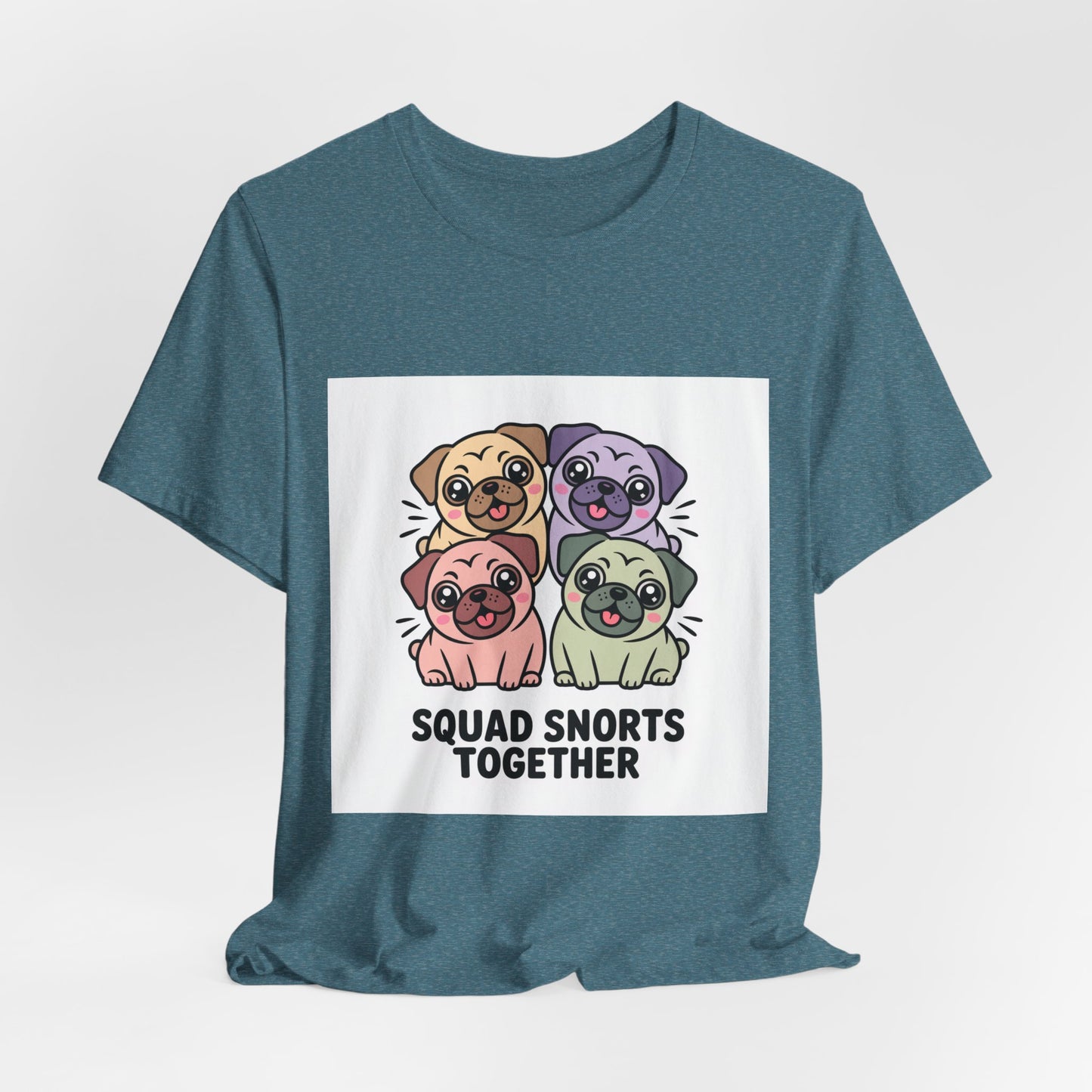 Squad Snorts Together - Funny Pug T-Shirt for Dog Lovers