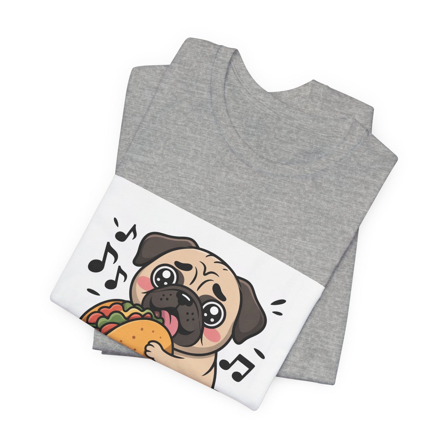 Inhale Tacos Exhale Snorts - Funny Pug T-Shirt for Dog Lovers