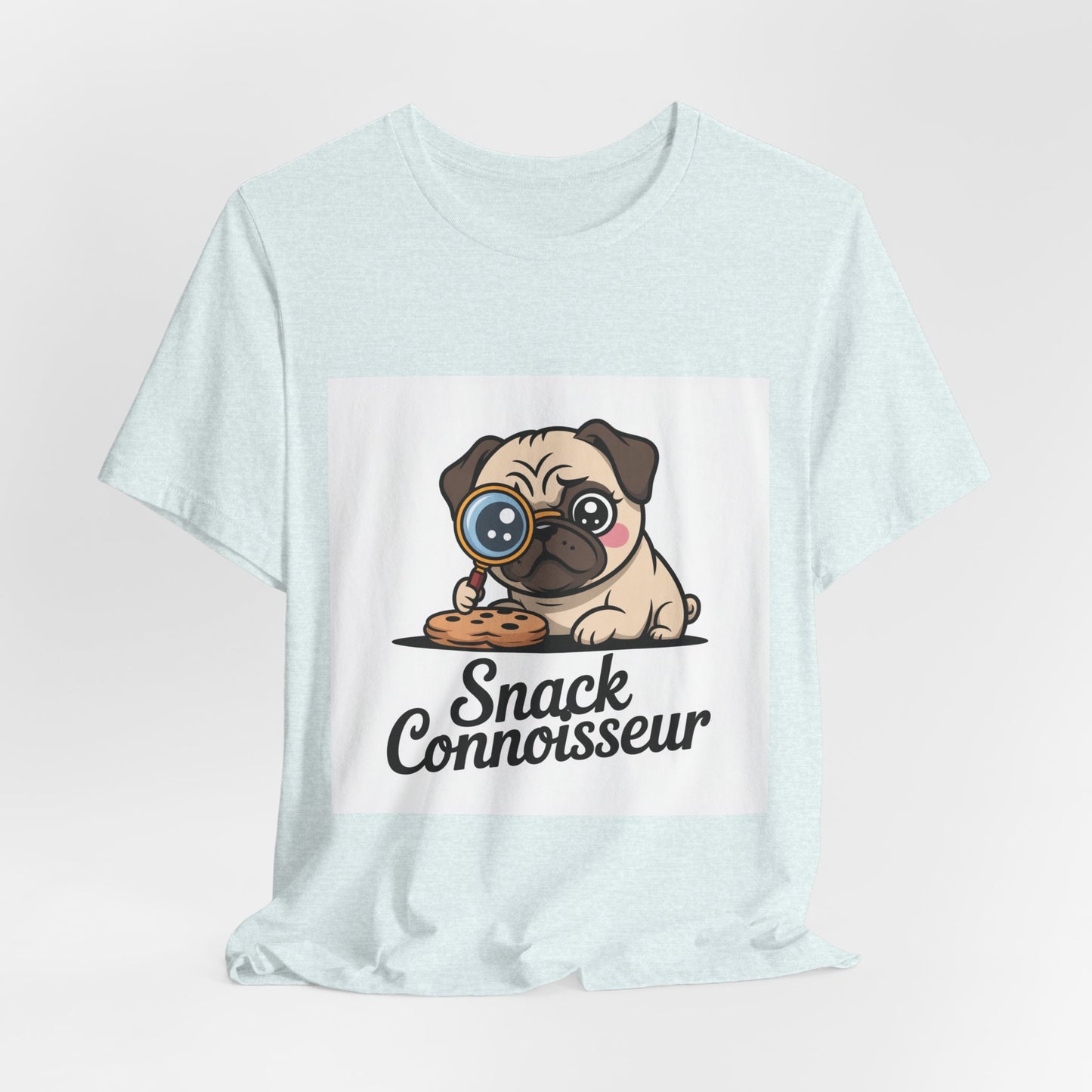 Snack Connoisseur - Funny Pug T-Shirt for Dog Lovers