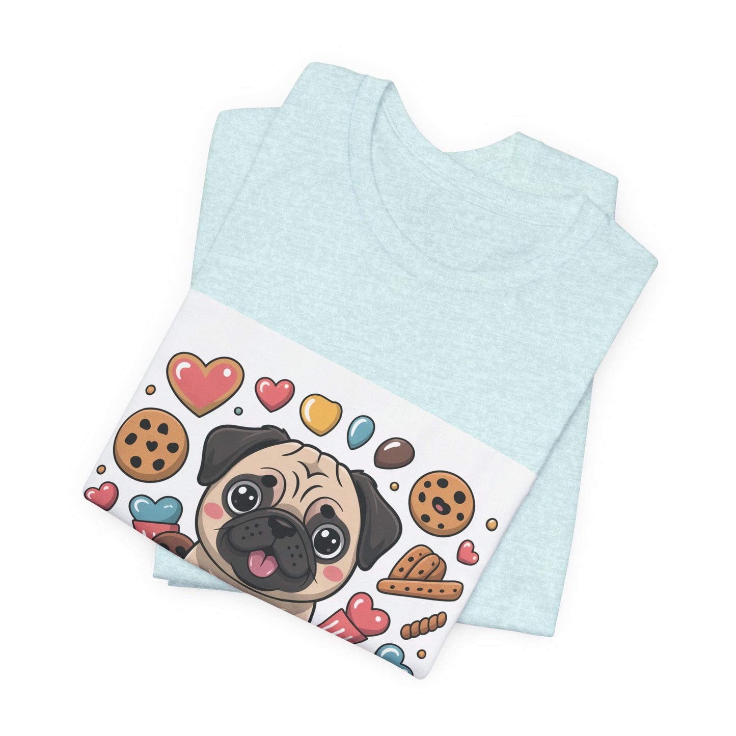 Treat Yo Self - Funny Pug T-Shirt for Dog Lovers