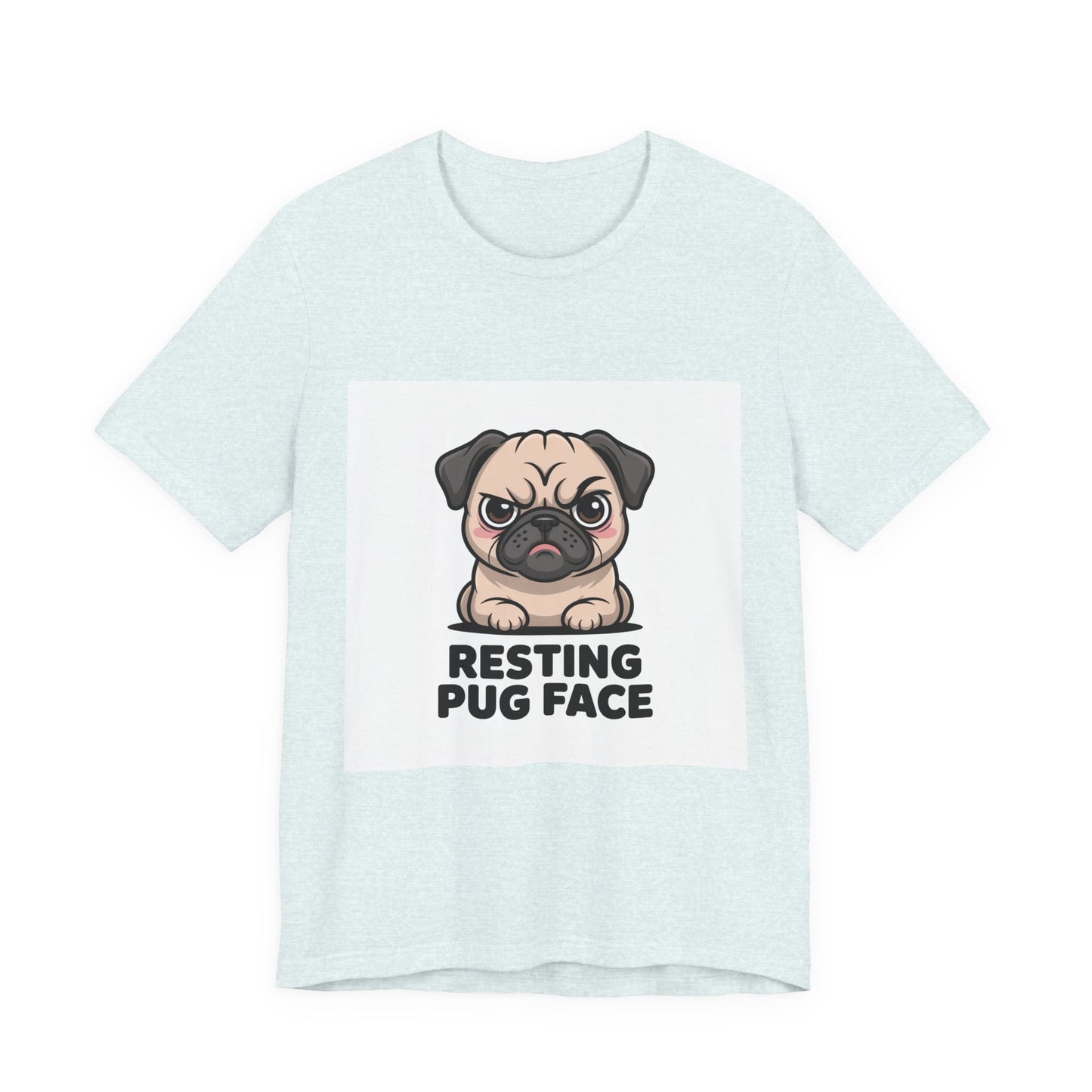 Resting Pug Face - Funny Pug T-Shirt for Dog Lovers