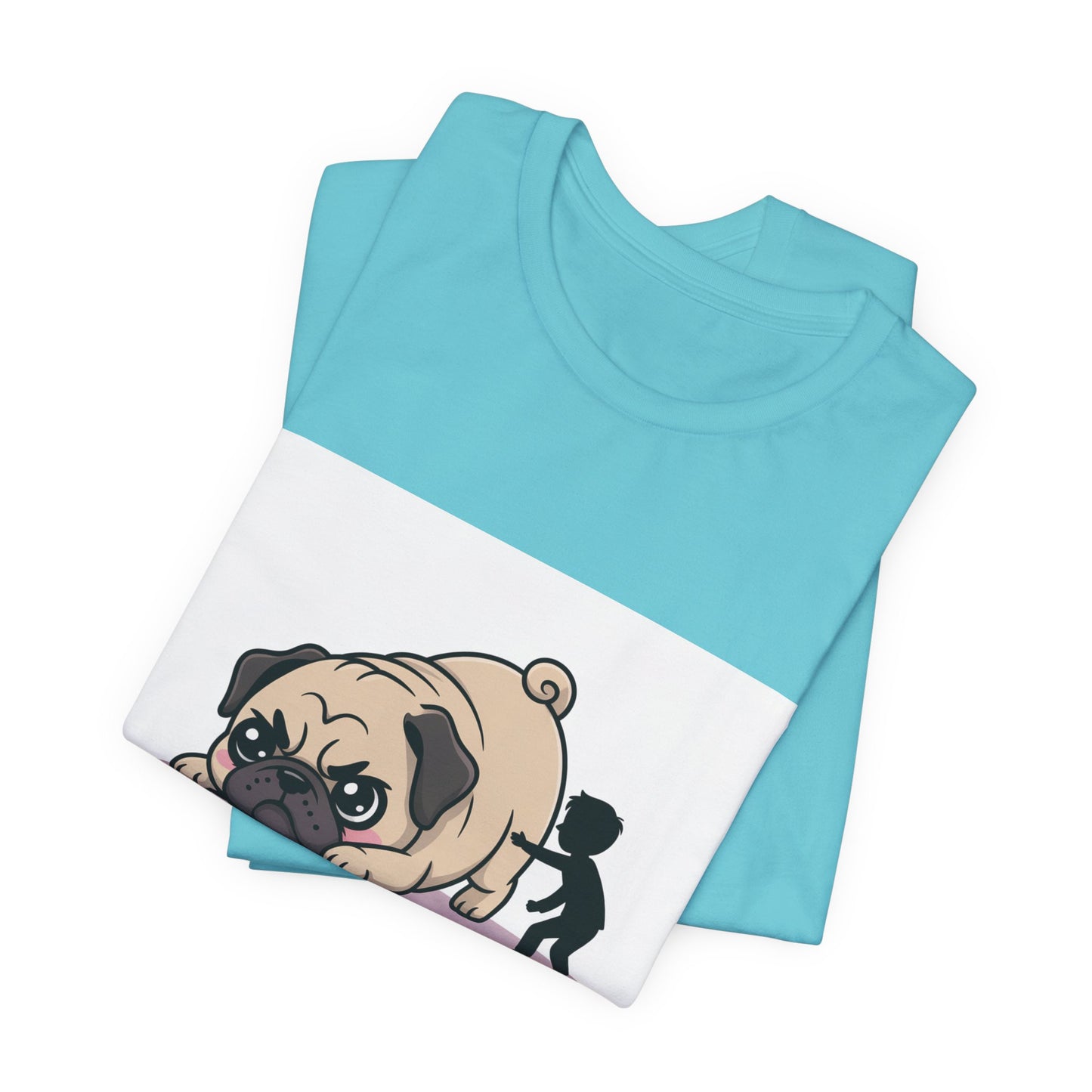 Running Late Because Pugs - Funny Pug T-Shirt for Dog Lovers