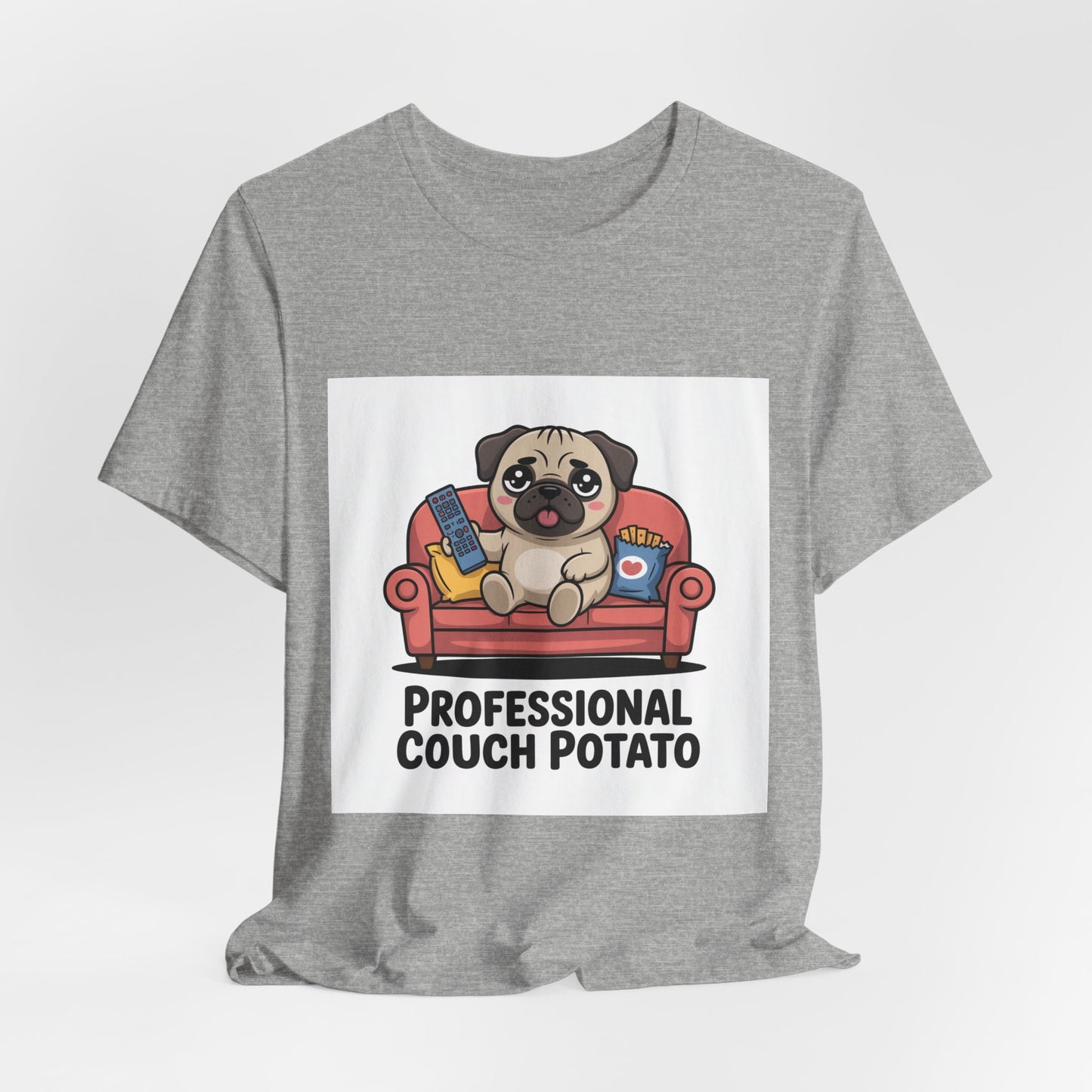 Professional Couch Potato - Funny Pug T-Shirt for Dog Lovers