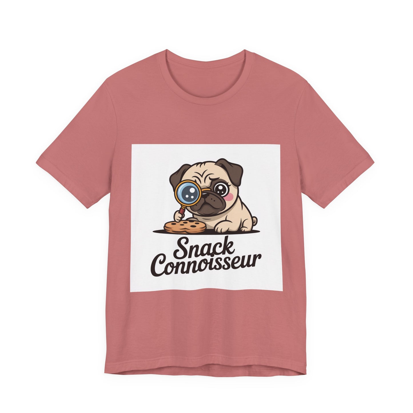 Snack Connoisseur - Funny Pug T-Shirt for Dog Lovers