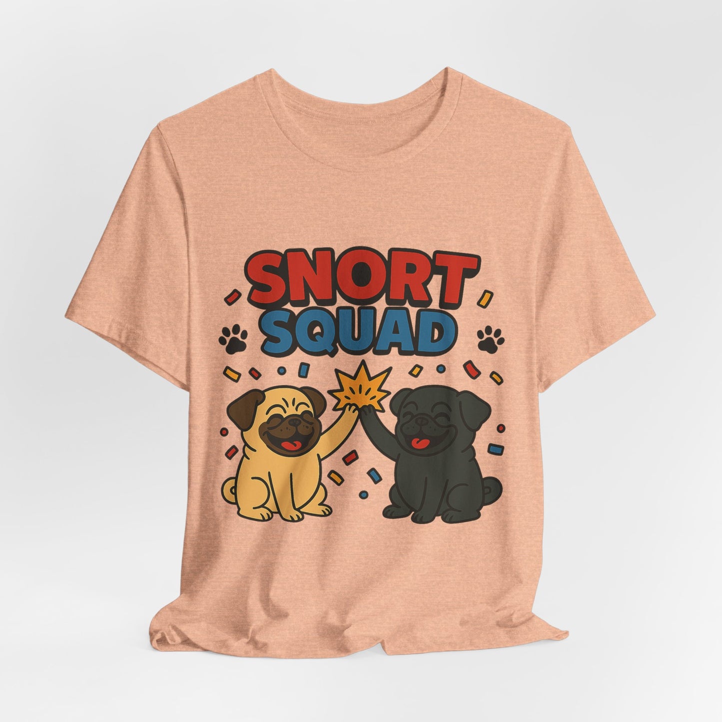 Snort Squad Pug Tee - Funny Pug T-Shirt for Dog Lovers