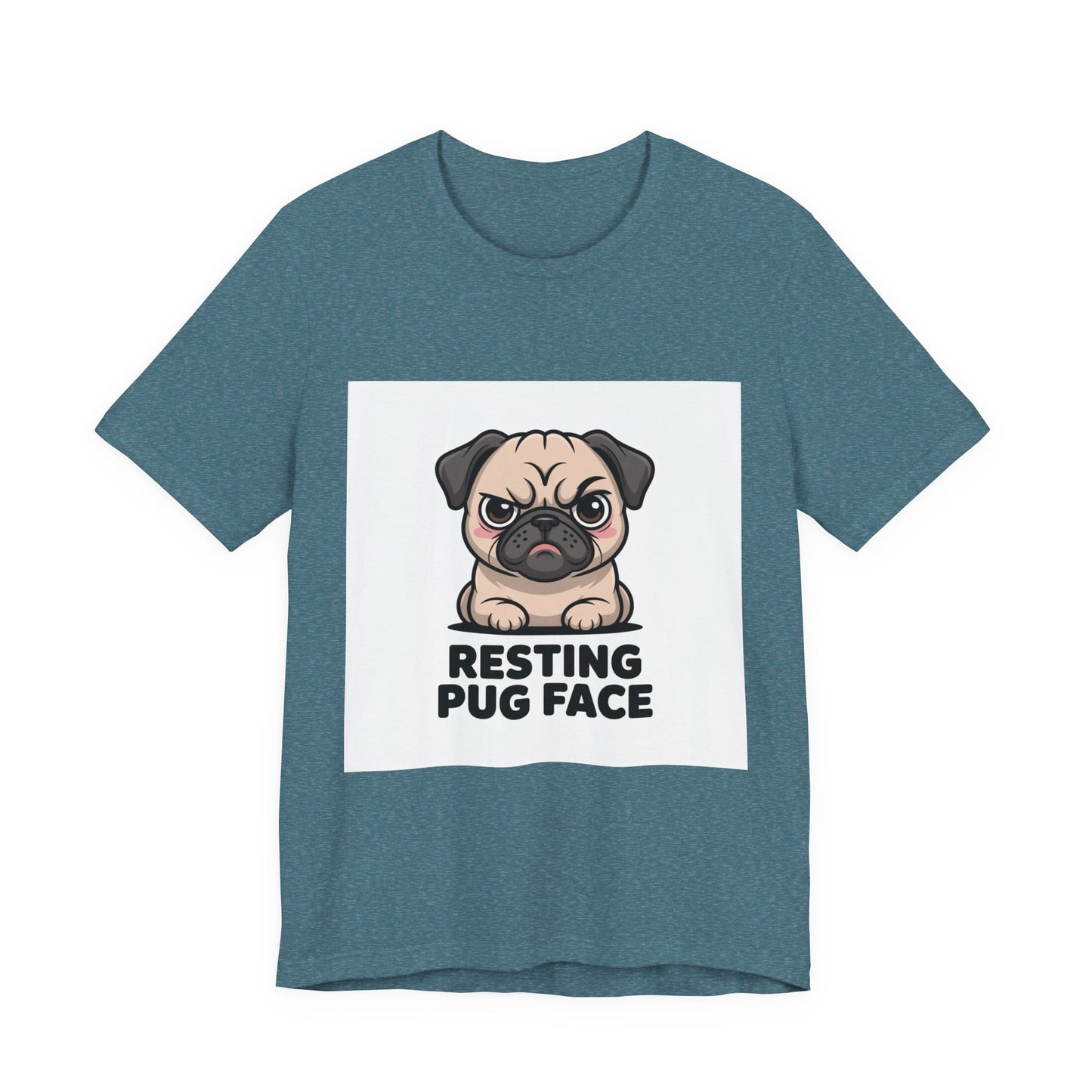 Resting Pug Face - Funny Pug T-Shirt for Dog Lovers