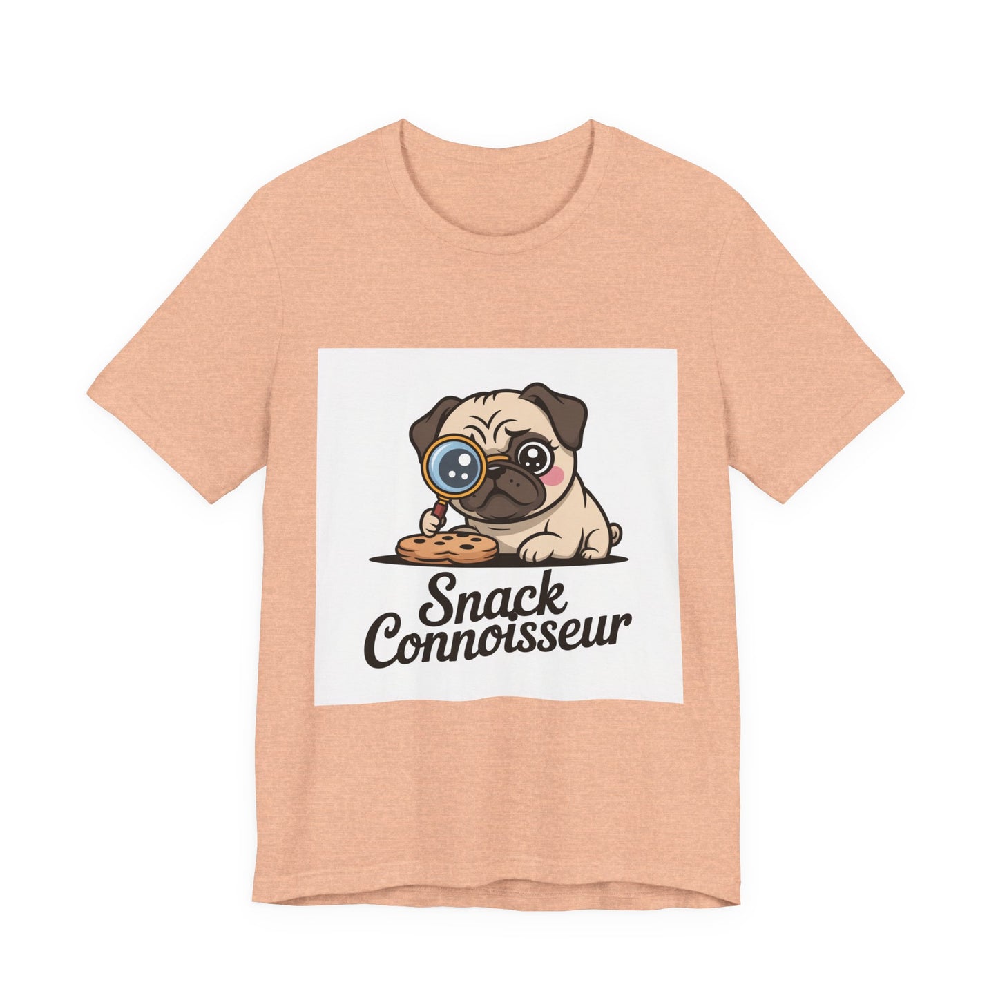 Snack Connoisseur - Funny Pug T-Shirt for Dog Lovers