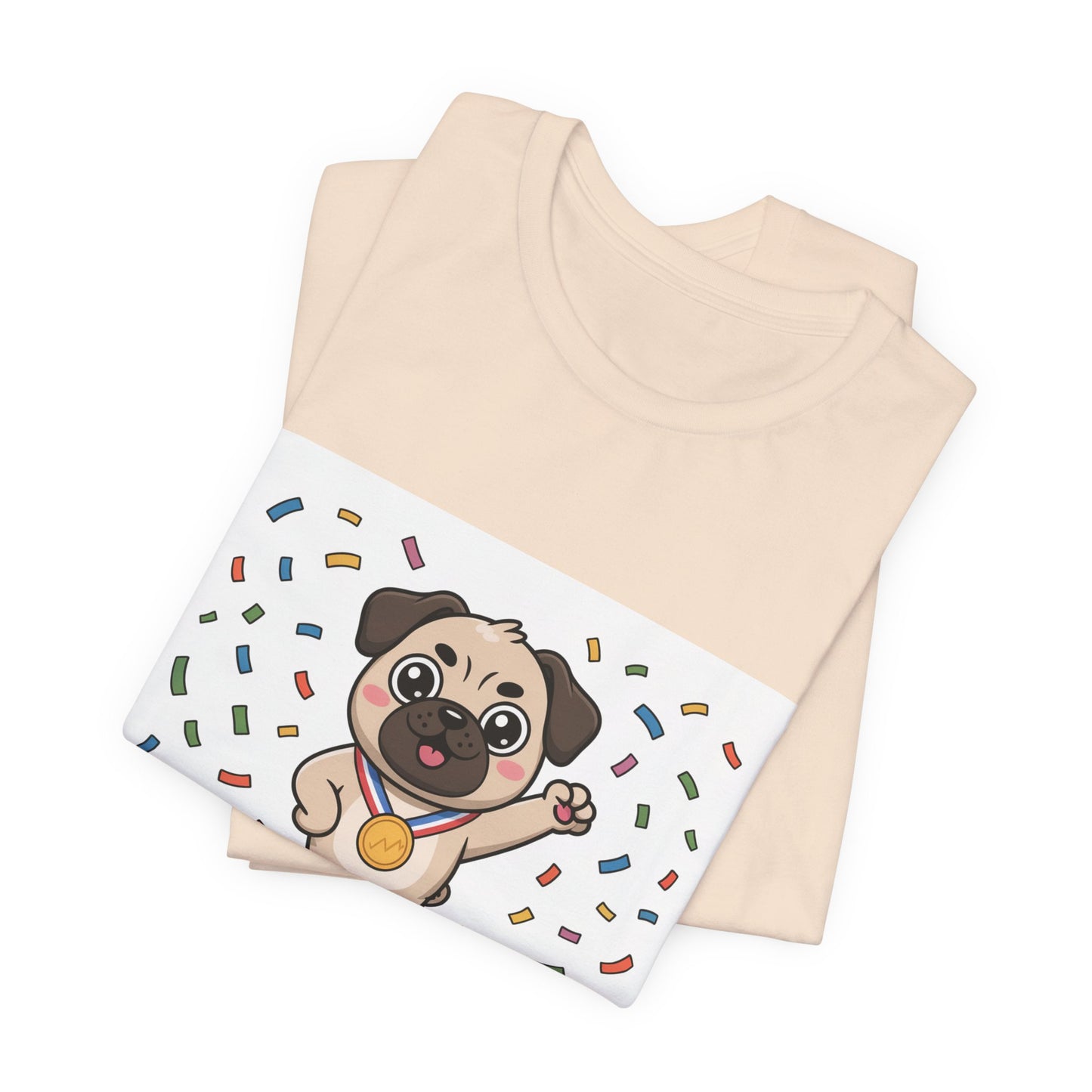 Wiggle Champion 2025 - Funny Pug T-Shirt for Dog Lovers