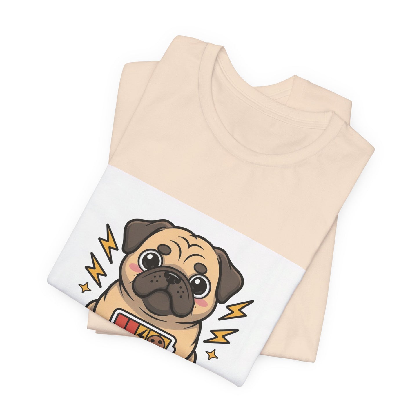 Powered By Treats - Funny Pug T-Shirt for Dog Lovers