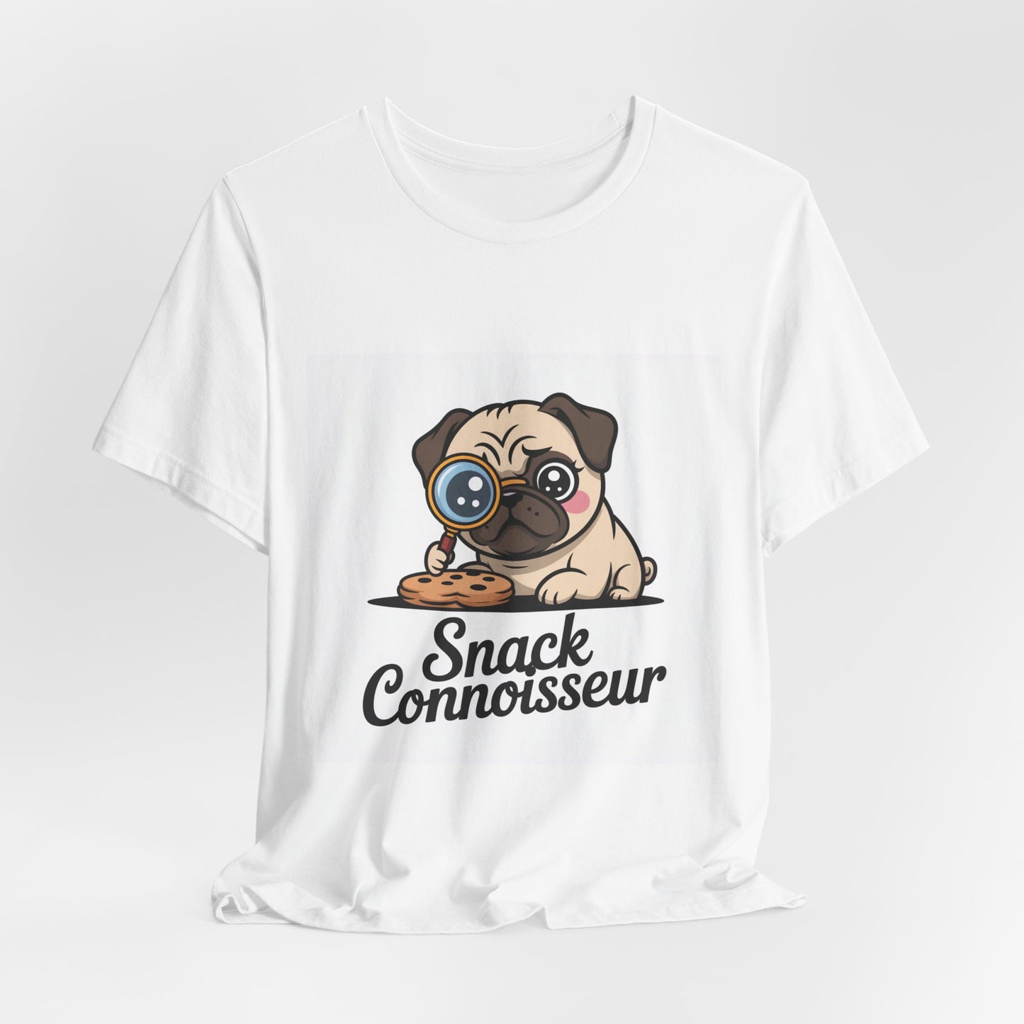 Snack Connoisseur - Funny Pug T-Shirt for Dog Lovers