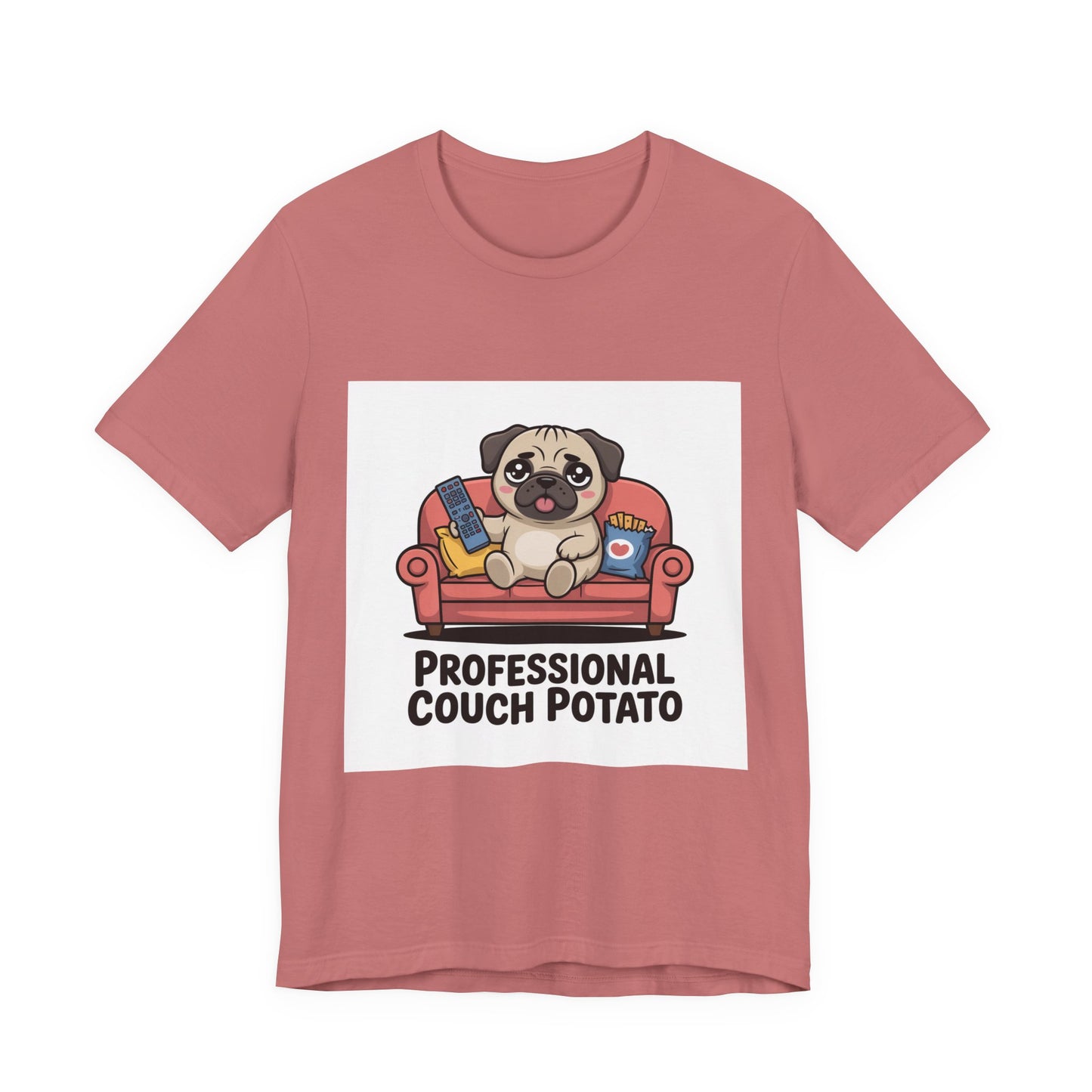 Professional Couch Potato - Funny Pug T-Shirt for Dog Lovers