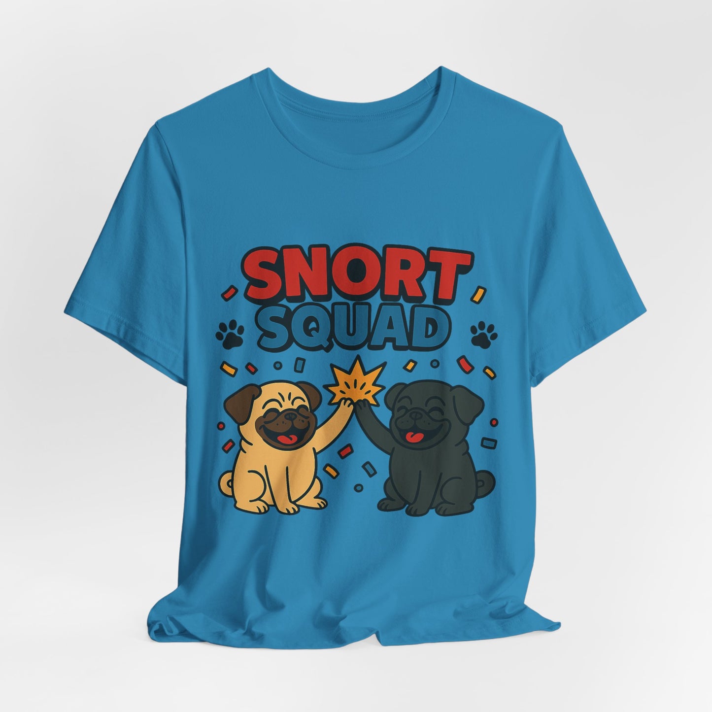 Snort Squad Pug Tee - Funny Pug T-Shirt for Dog Lovers