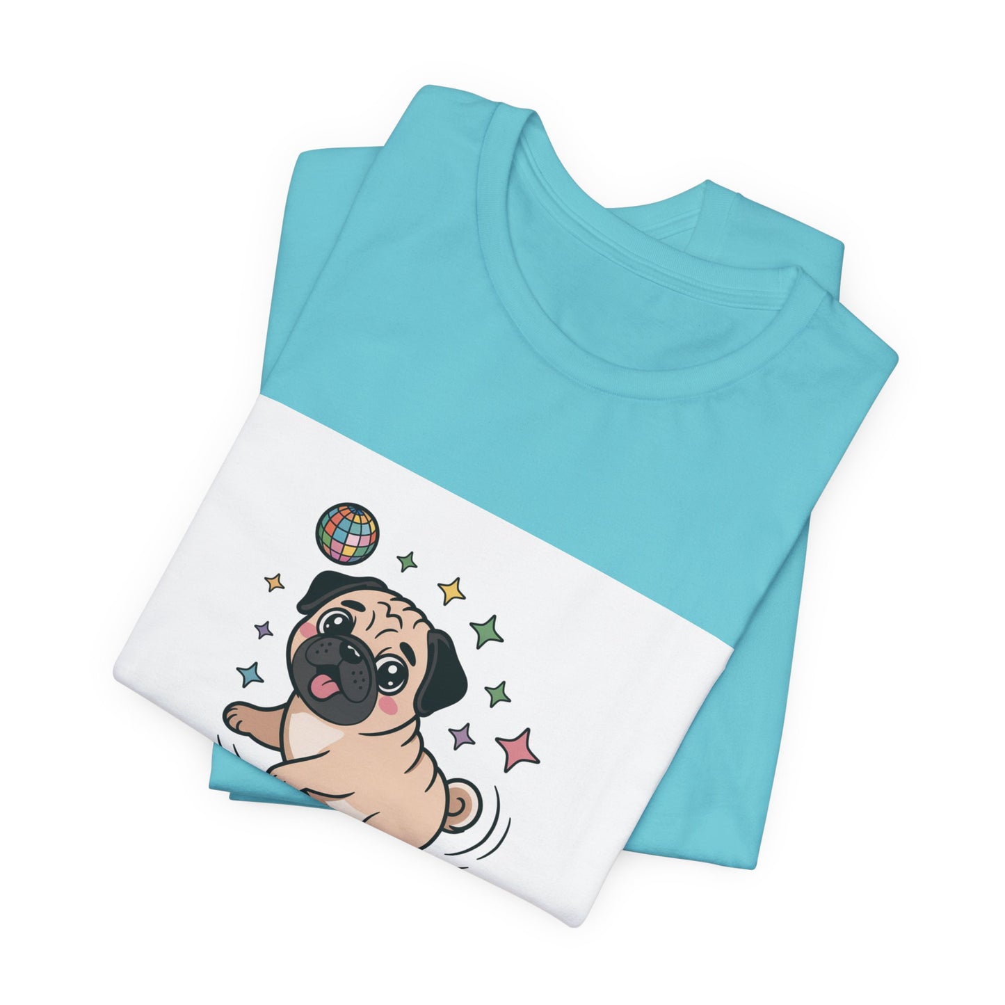 Can't Stop Won't Stop Wiggling - Funny Pug T-Shirt for Dog Lovers