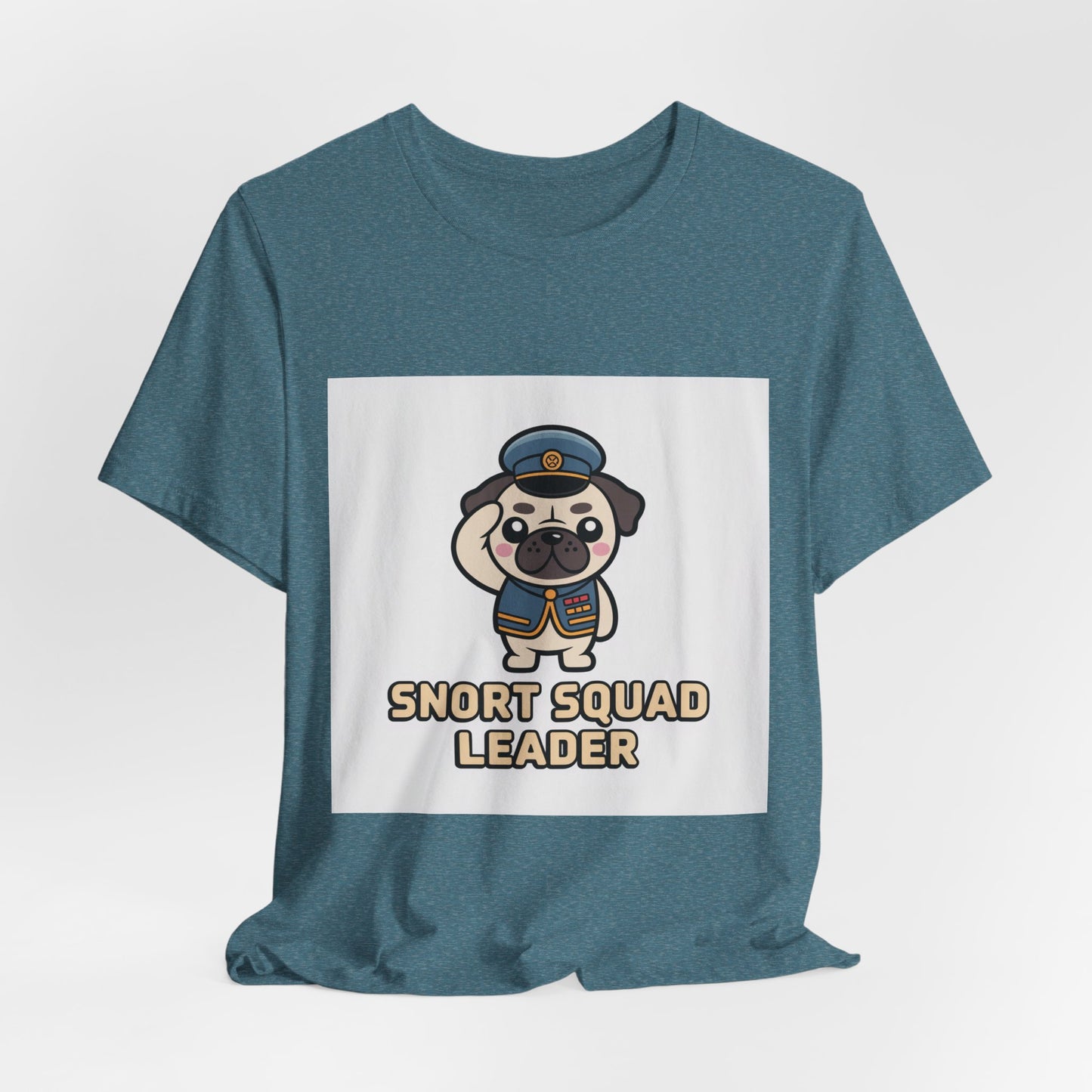 Snort Squad Leader - Funny Pug T-Shirt for Dog Lovers