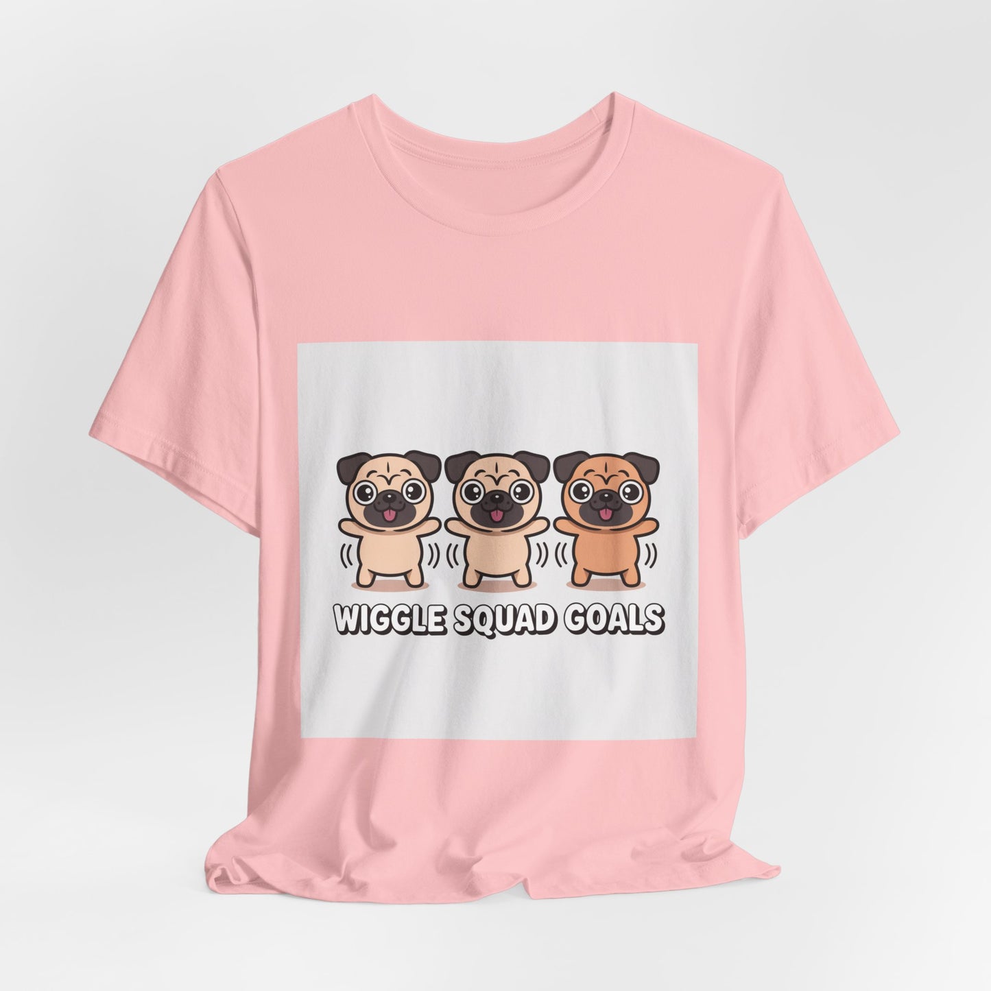 Wiggle Squad Goals - Funny Pug T-Shirt for Dog Lovers