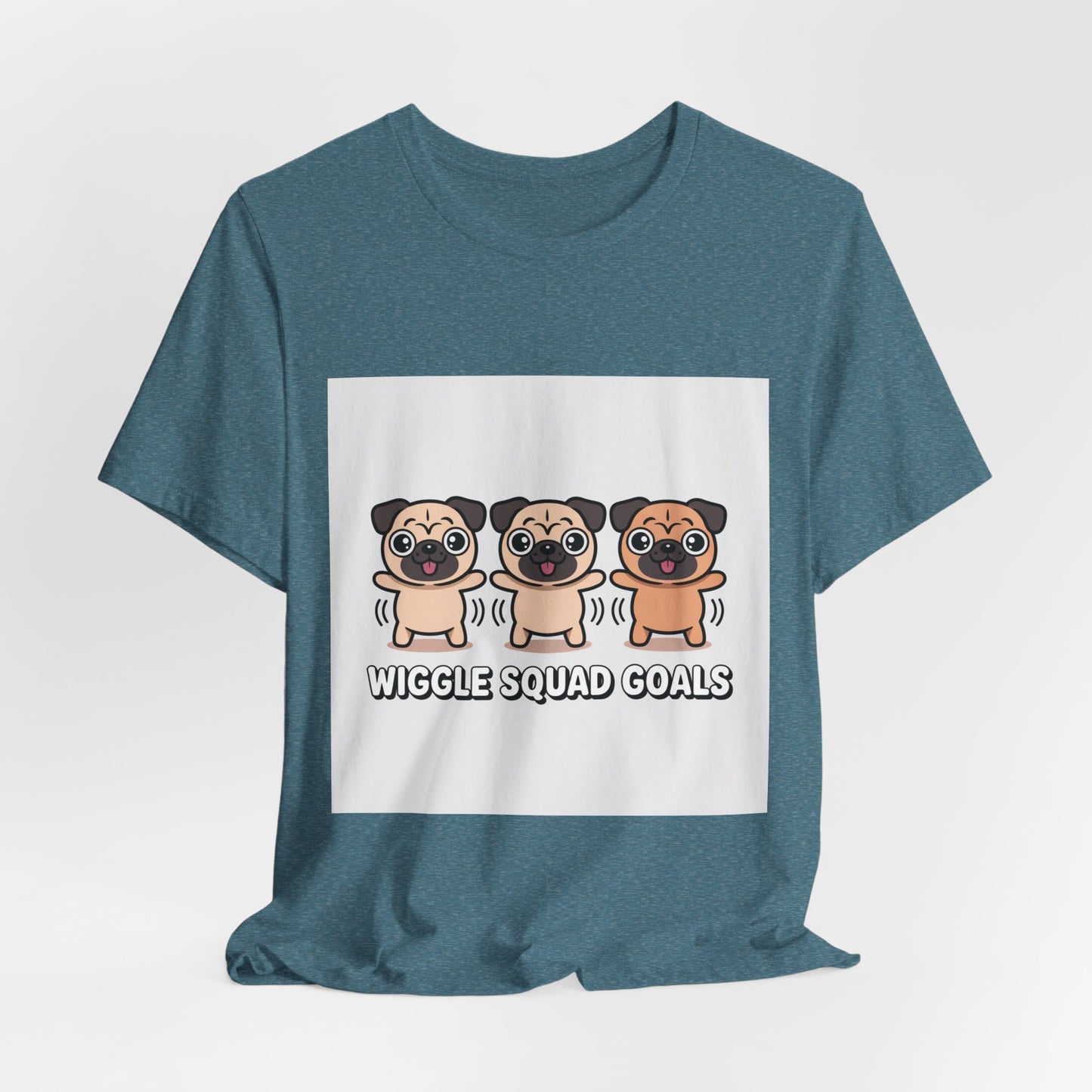 Wiggle Squad Goals - Funny Pug T-Shirt for Dog Lovers