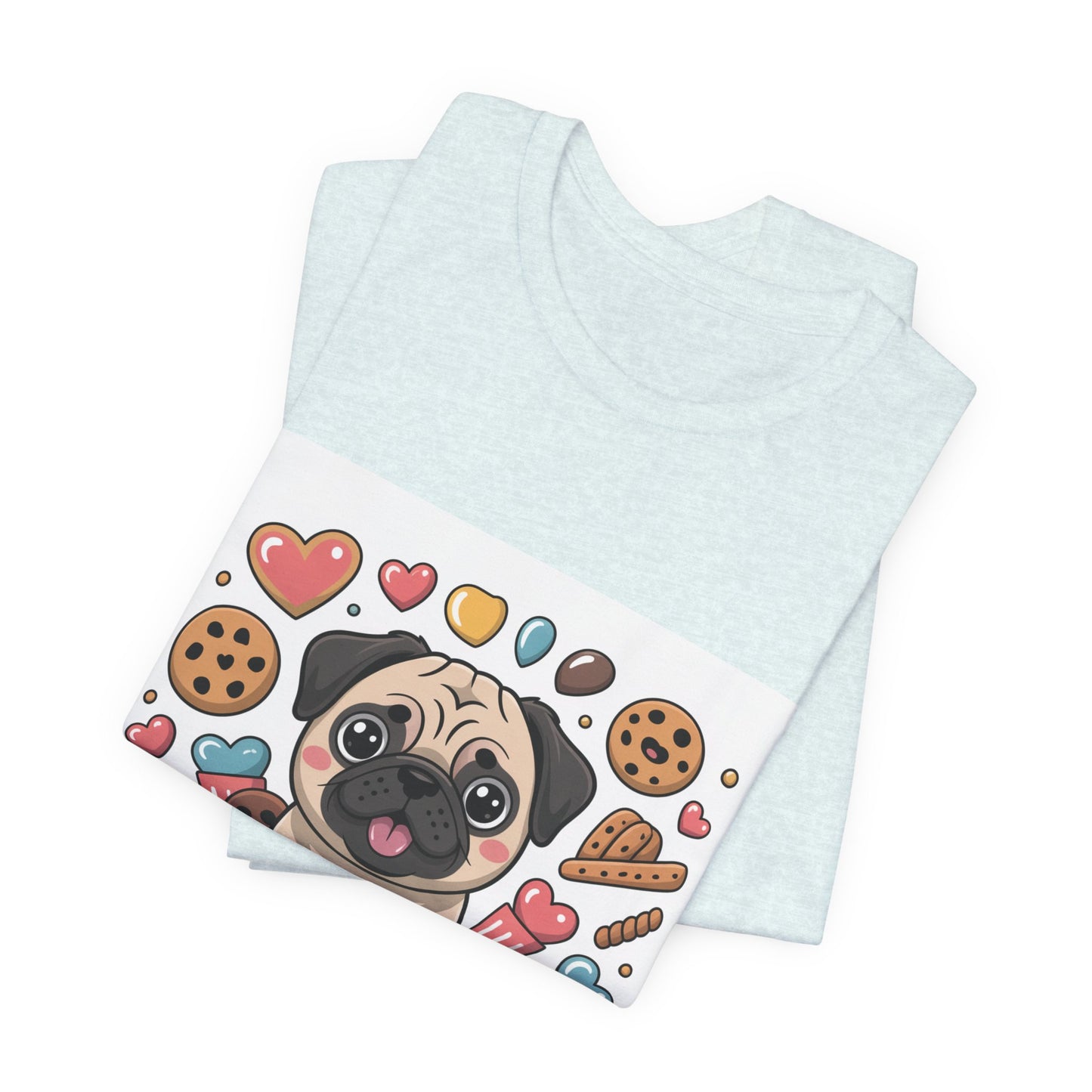 Treat Yo Self - Funny Pug T-Shirt for Dog Lovers