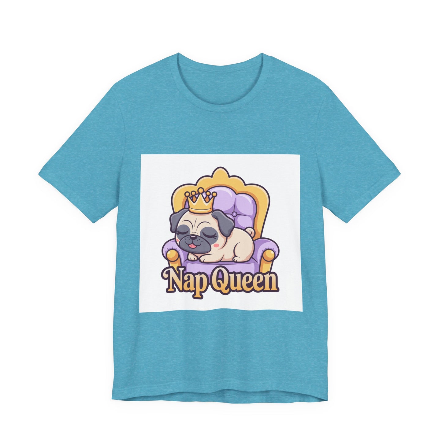 Nap Queen - Funny Pug T-Shirt for Dog Lovers