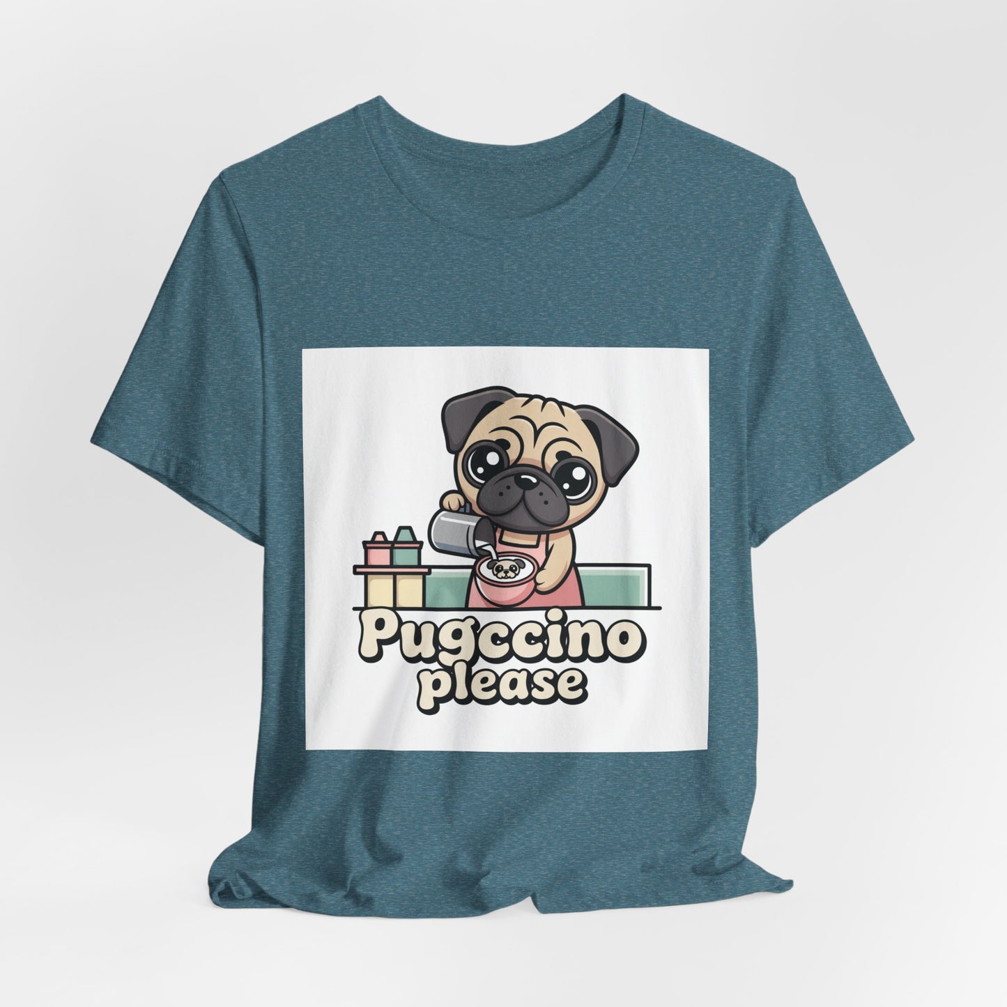 Pugccino Please - Funny Pug T-Shirt for Dog Lovers