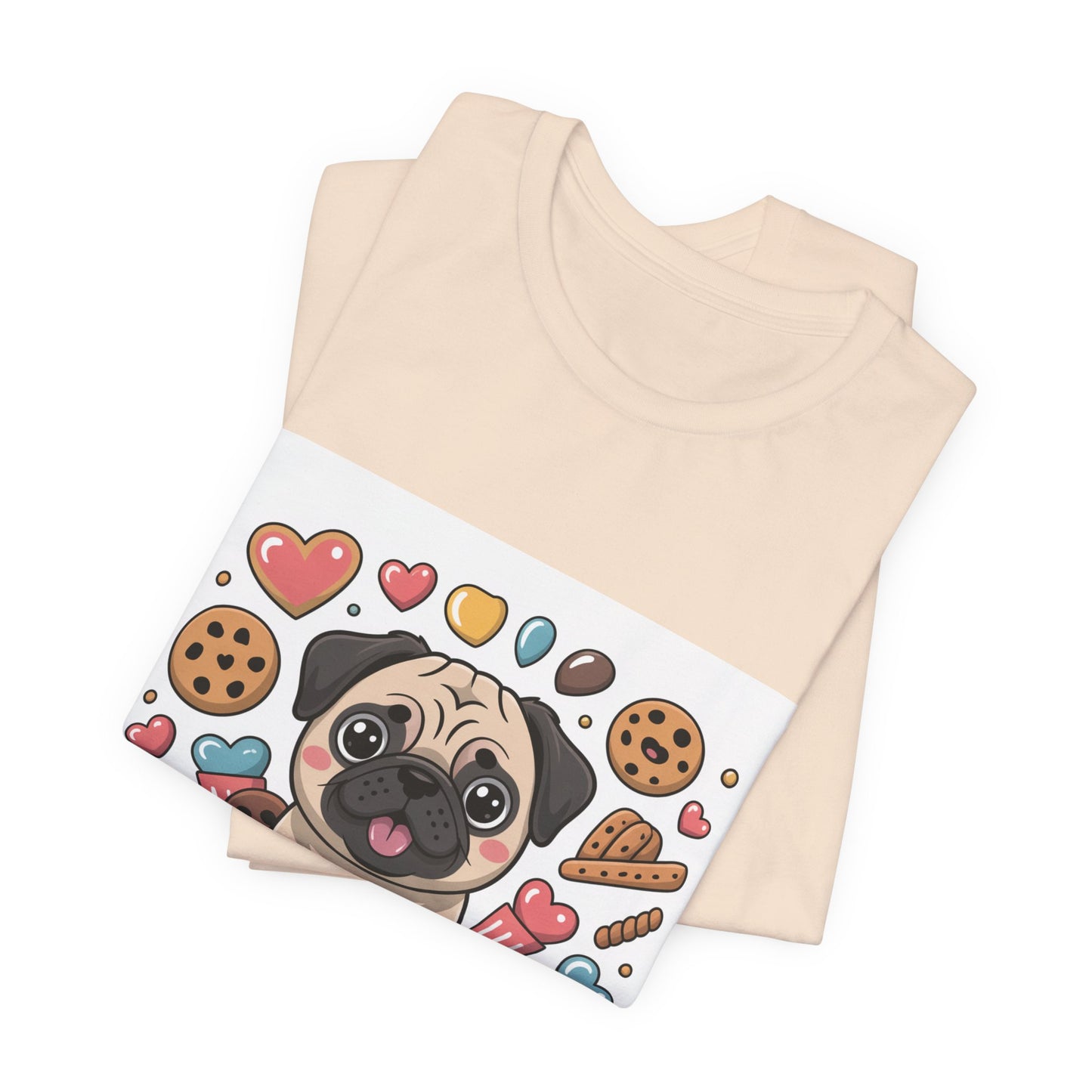 Treat Yo Self - Funny Pug T-Shirt for Dog Lovers