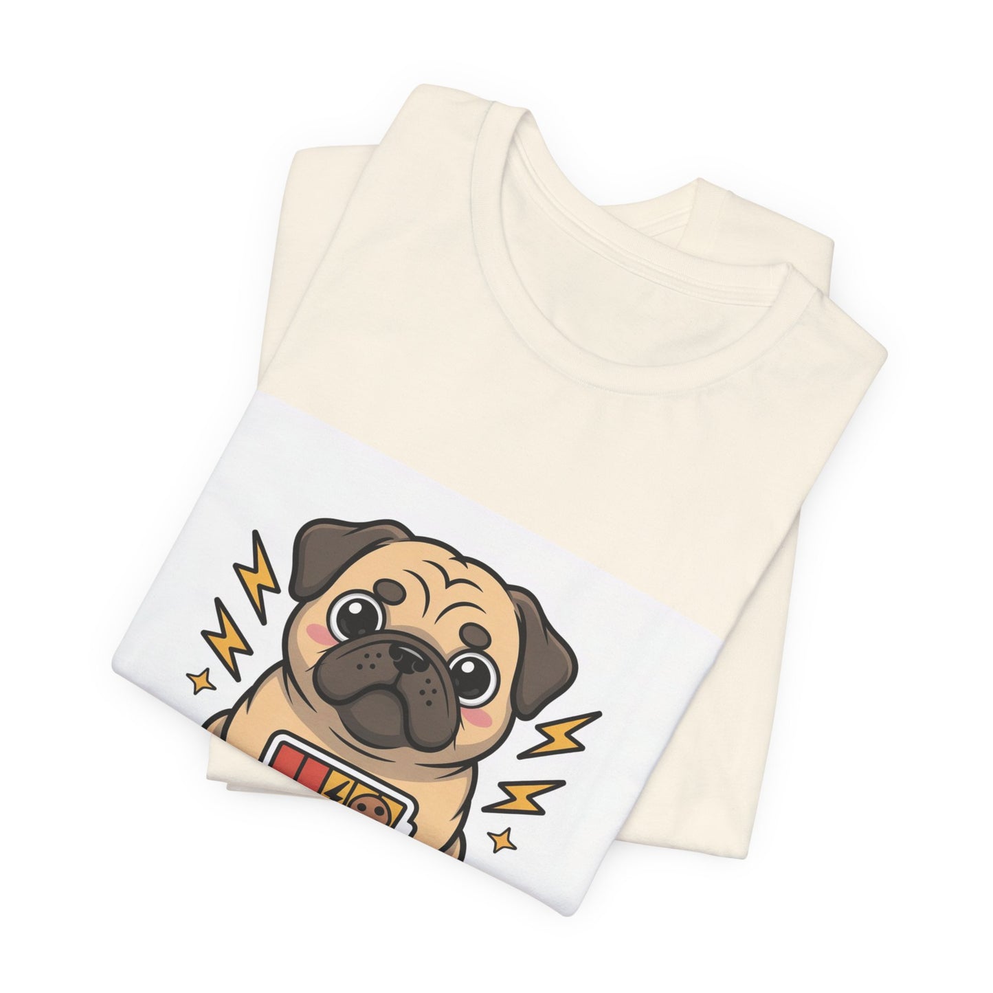 Powered By Treats - Funny Pug T-Shirt for Dog Lovers