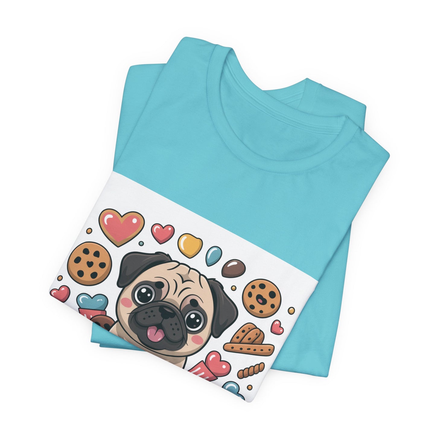 Treat Yo Self - Funny Pug T-Shirt for Dog Lovers