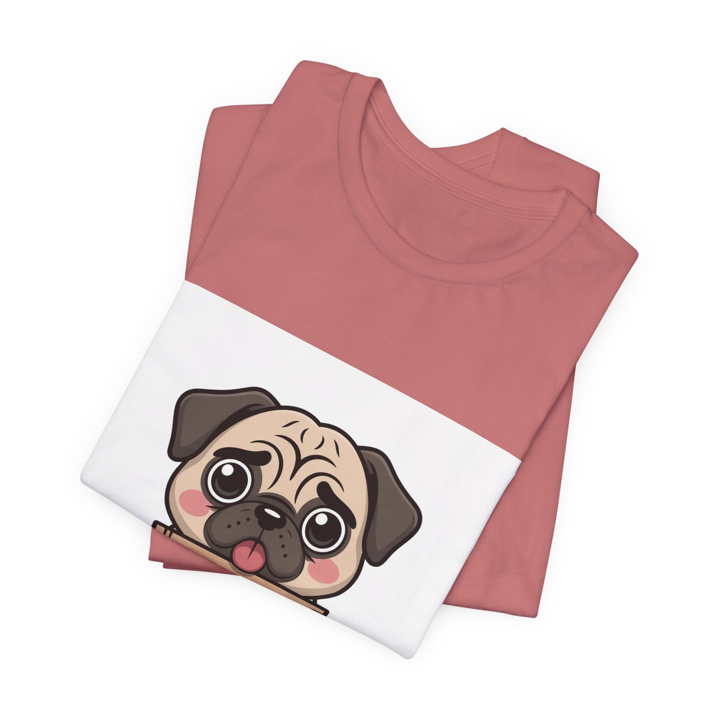 Will Work For Treats - Funny Pug T-Shirt for Dog Lovers