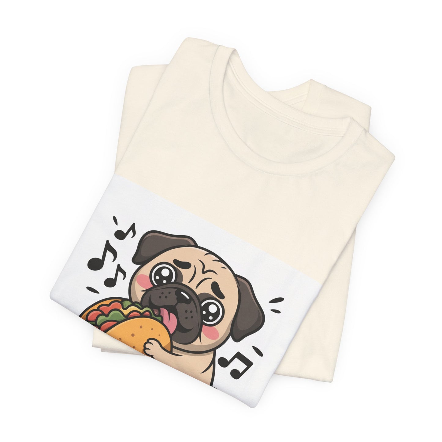Inhale Tacos Exhale Snorts - Funny Pug T-Shirt for Dog Lovers