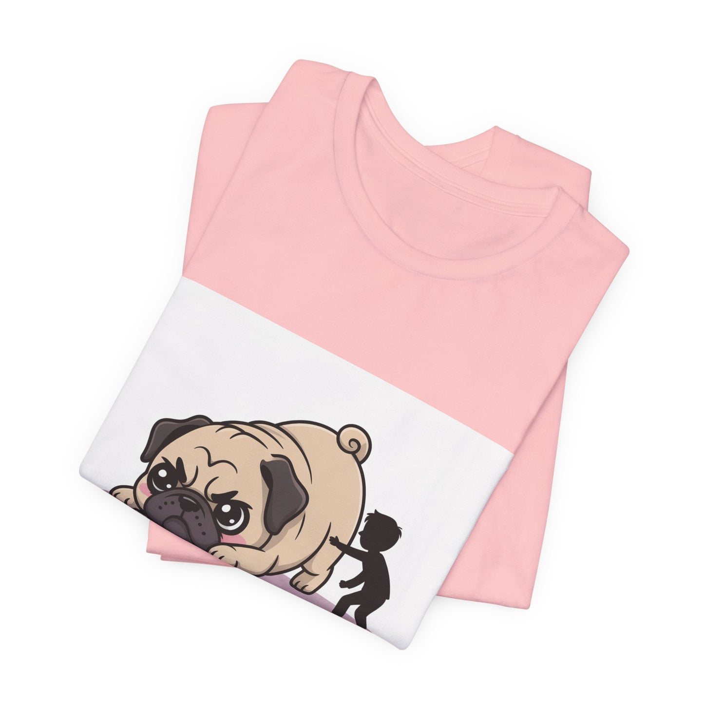 Running Late Because Pugs - Funny Pug T-Shirt for Dog Lovers