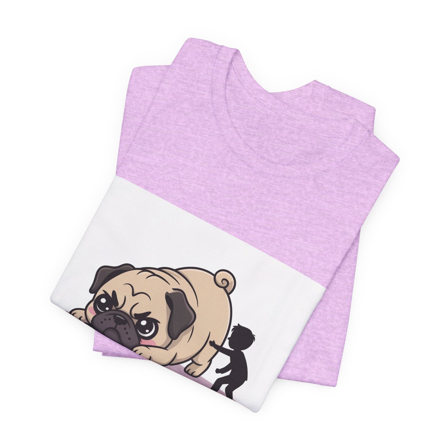Running Late Because Pugs - Funny Pug T-Shirt for Dog Lovers