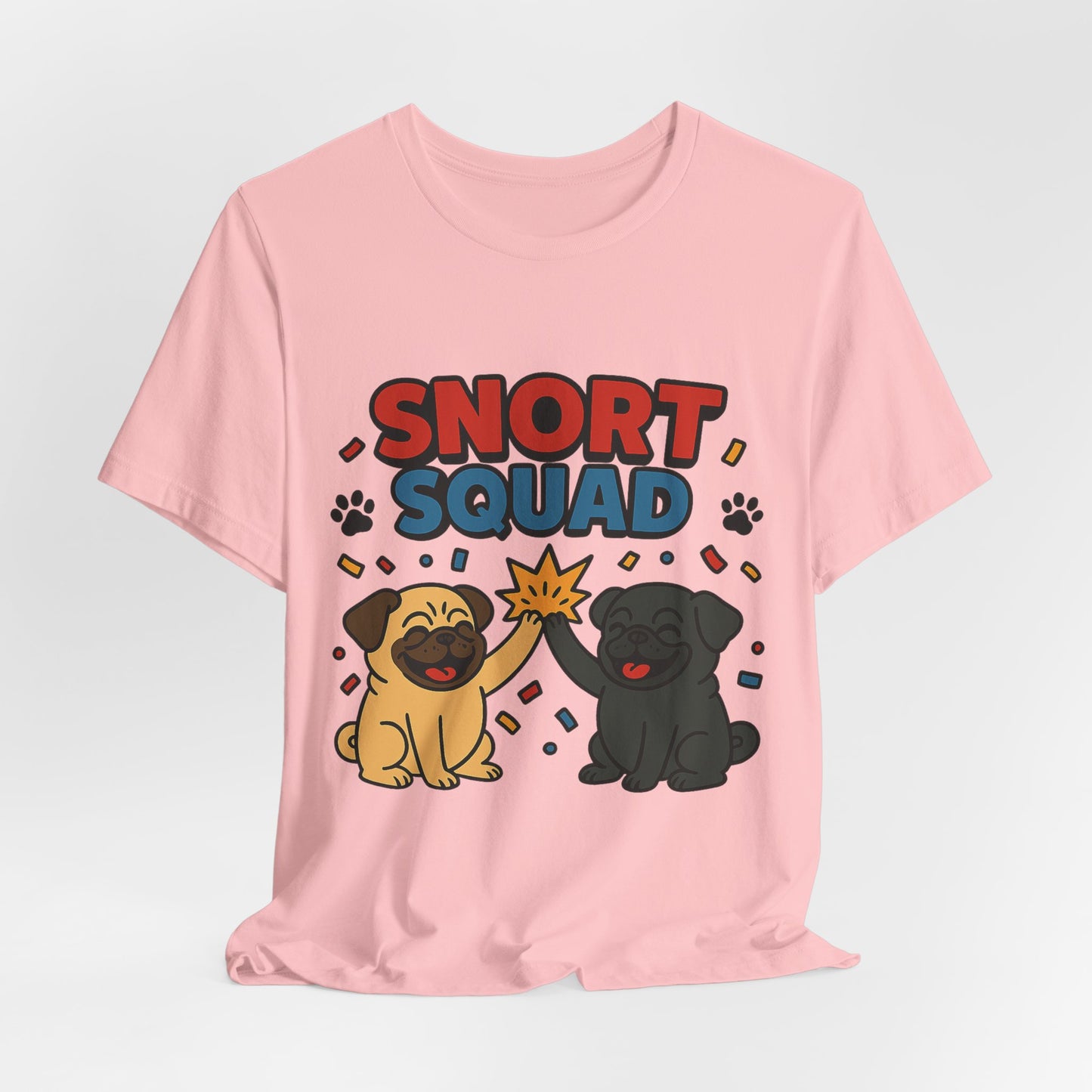 Snort Squad Pug Tee - Funny Pug T-Shirt for Dog Lovers