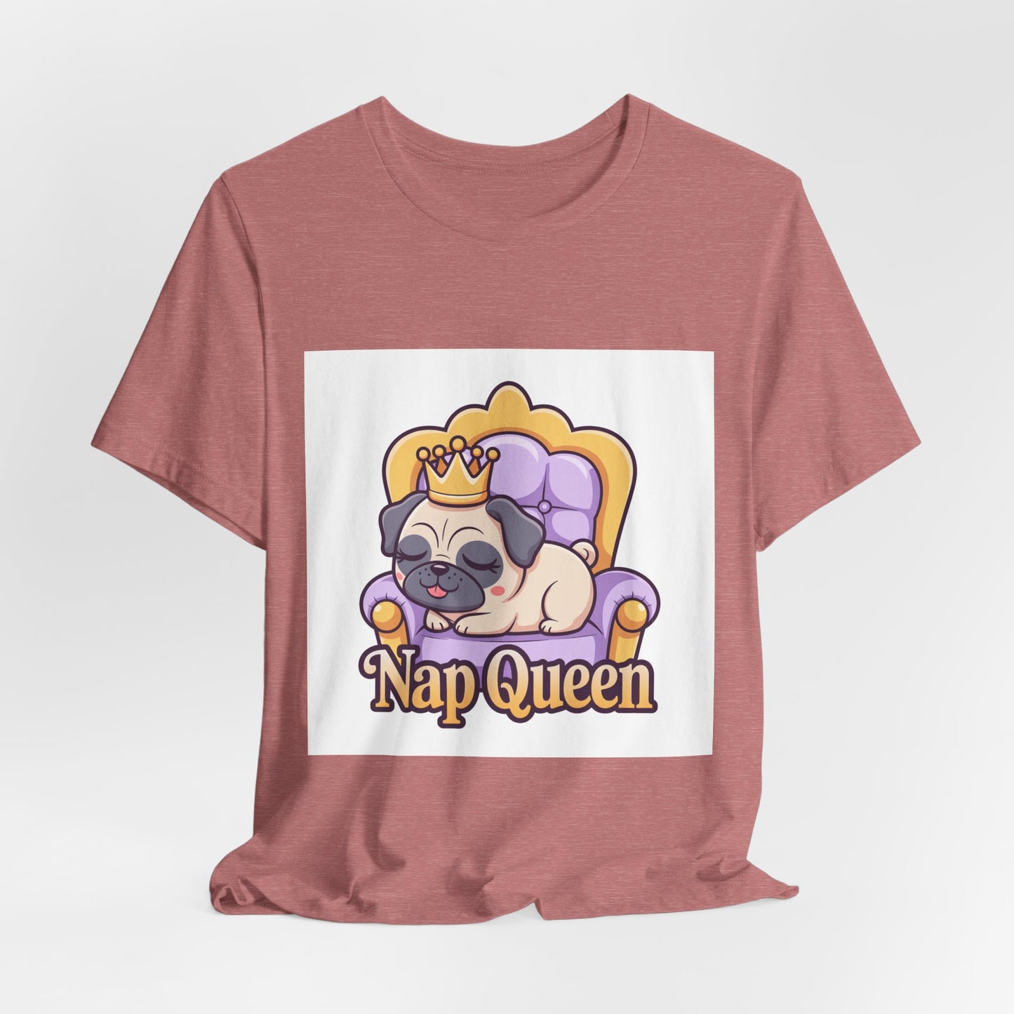Nap Queen - Funny Pug T-Shirt for Dog Lovers