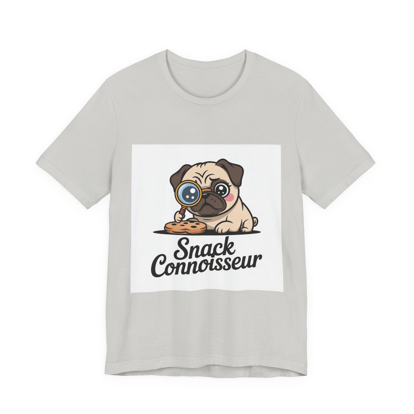 Snack Connoisseur - Funny Pug T-Shirt for Dog Lovers