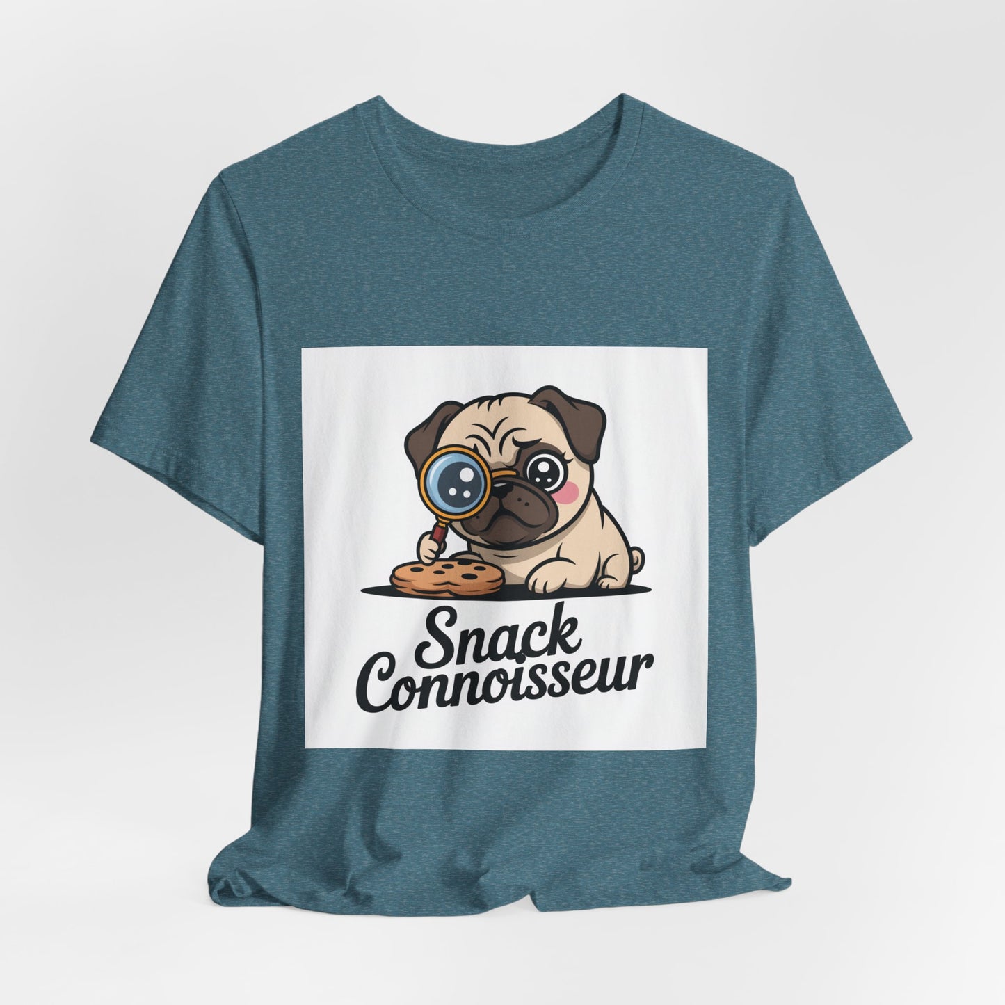 Snack Connoisseur - Funny Pug T-Shirt for Dog Lovers