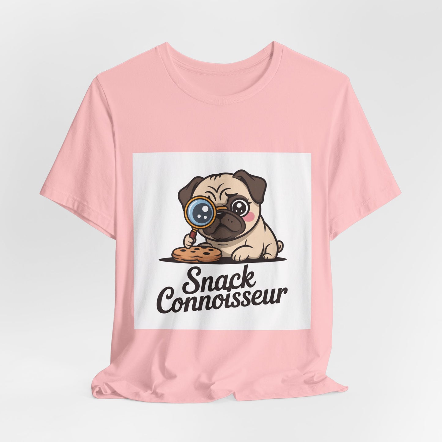 Snack Connoisseur - Funny Pug T-Shirt for Dog Lovers