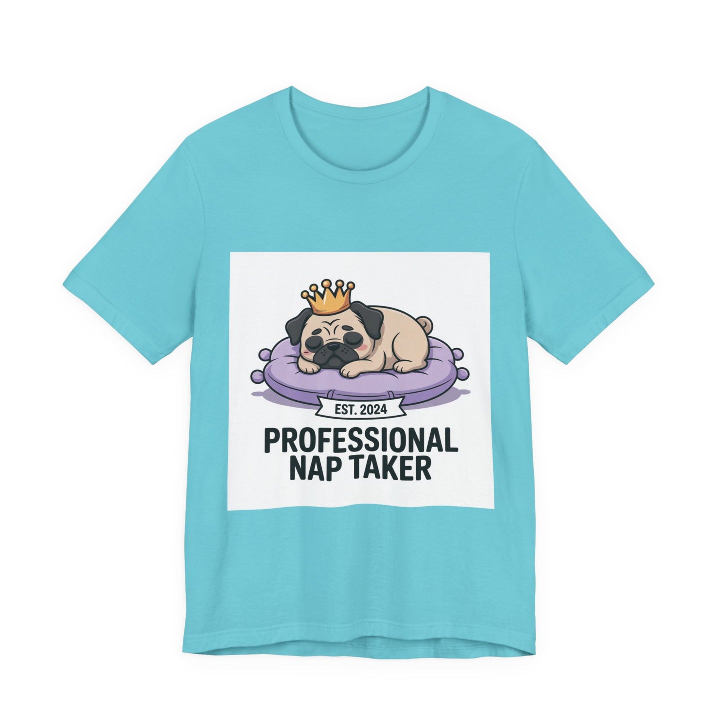 Professional Nap Taker - Funny Pug T-Shirt for Dog Lovers