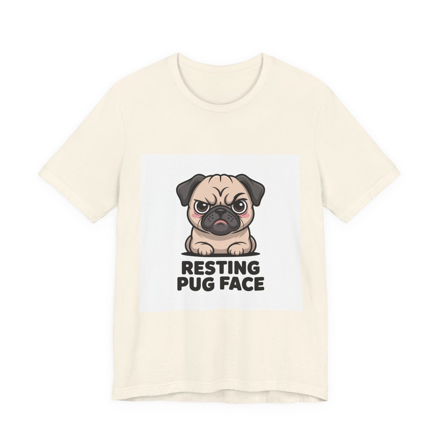 Resting Pug Face - Funny Pug T-Shirt for Dog Lovers