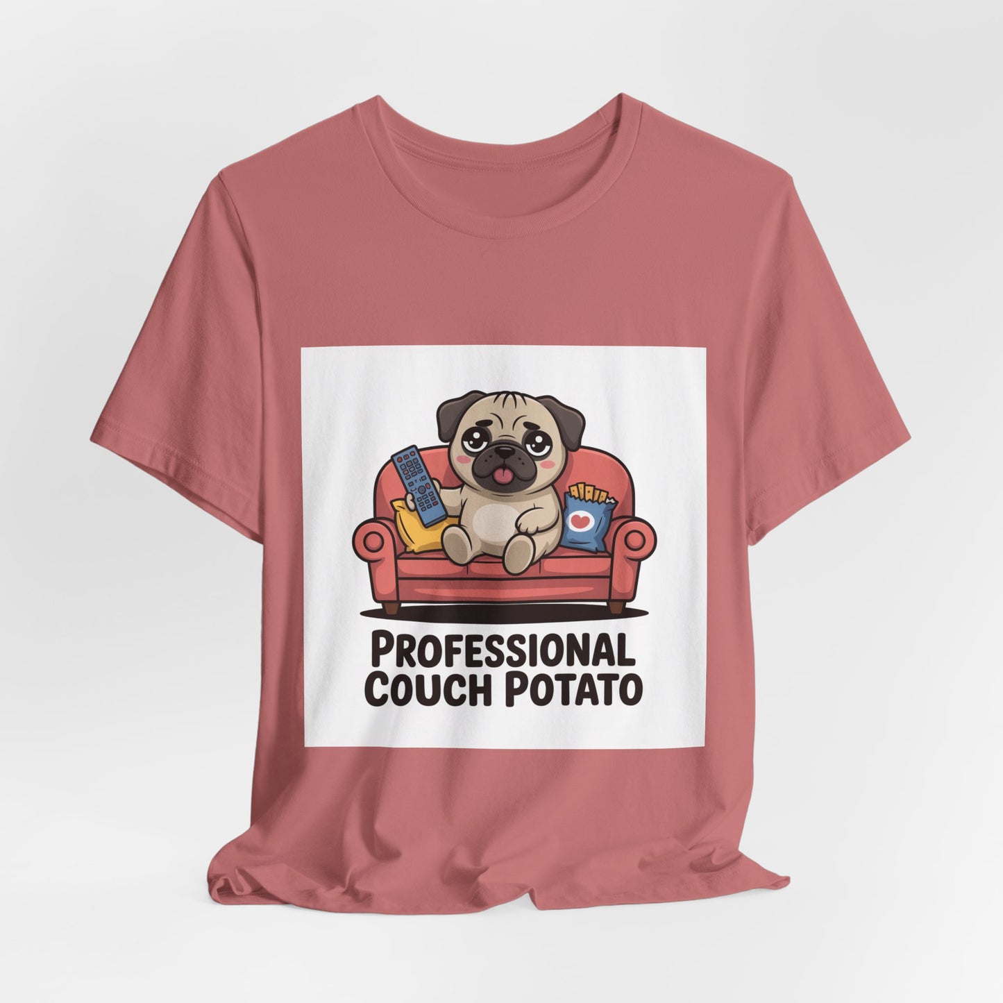 Professional Couch Potato - Funny Pug T-Shirt for Dog Lovers