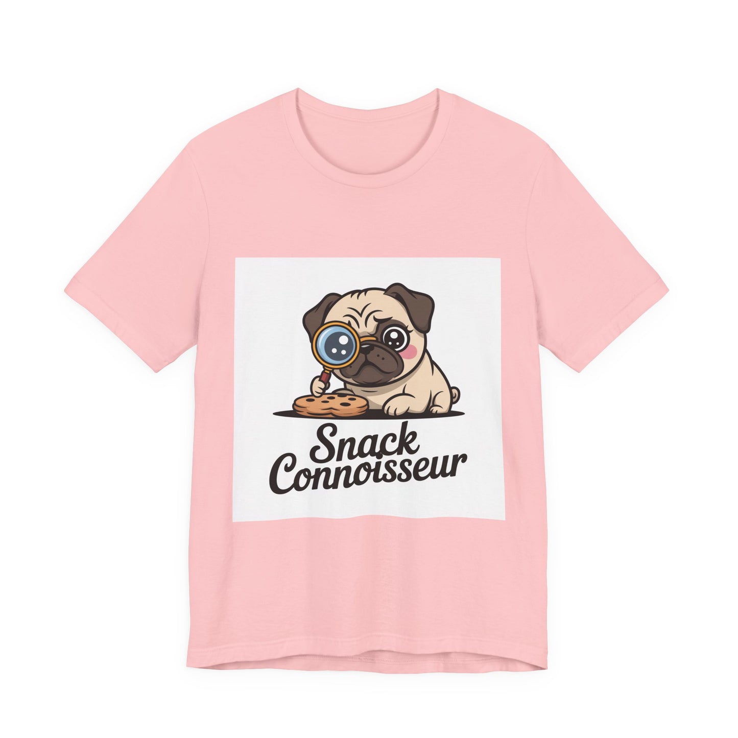 Snack Connoisseur - Funny Pug T-Shirt for Dog Lovers