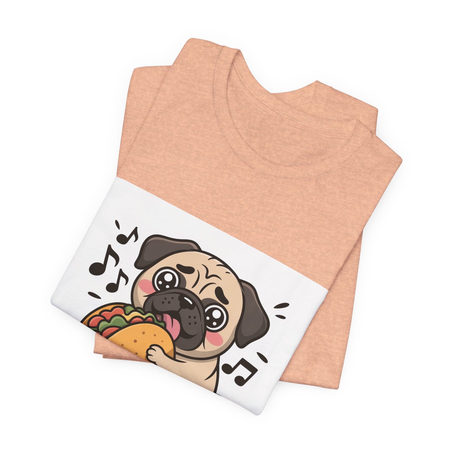 Inhale Tacos Exhale Snorts - Funny Pug T-Shirt for Dog Lovers