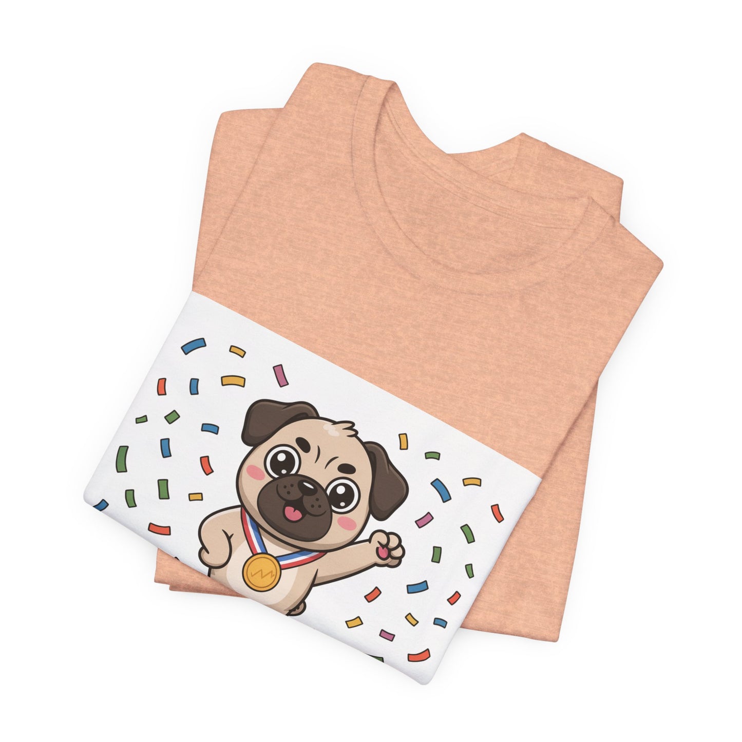 Wiggle Champion 2025 - Funny Pug T-Shirt for Dog Lovers