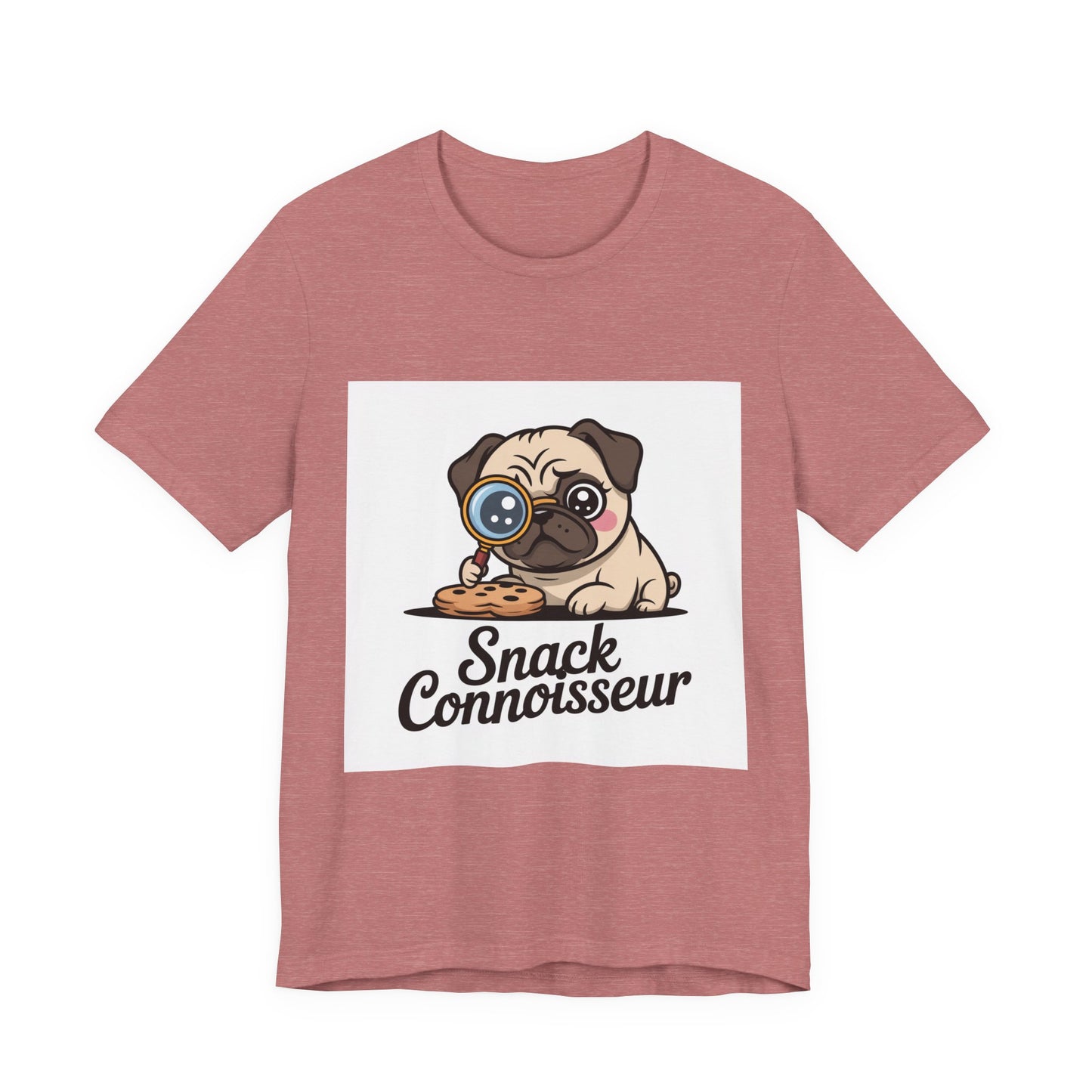 Snack Connoisseur - Funny Pug T-Shirt for Dog Lovers