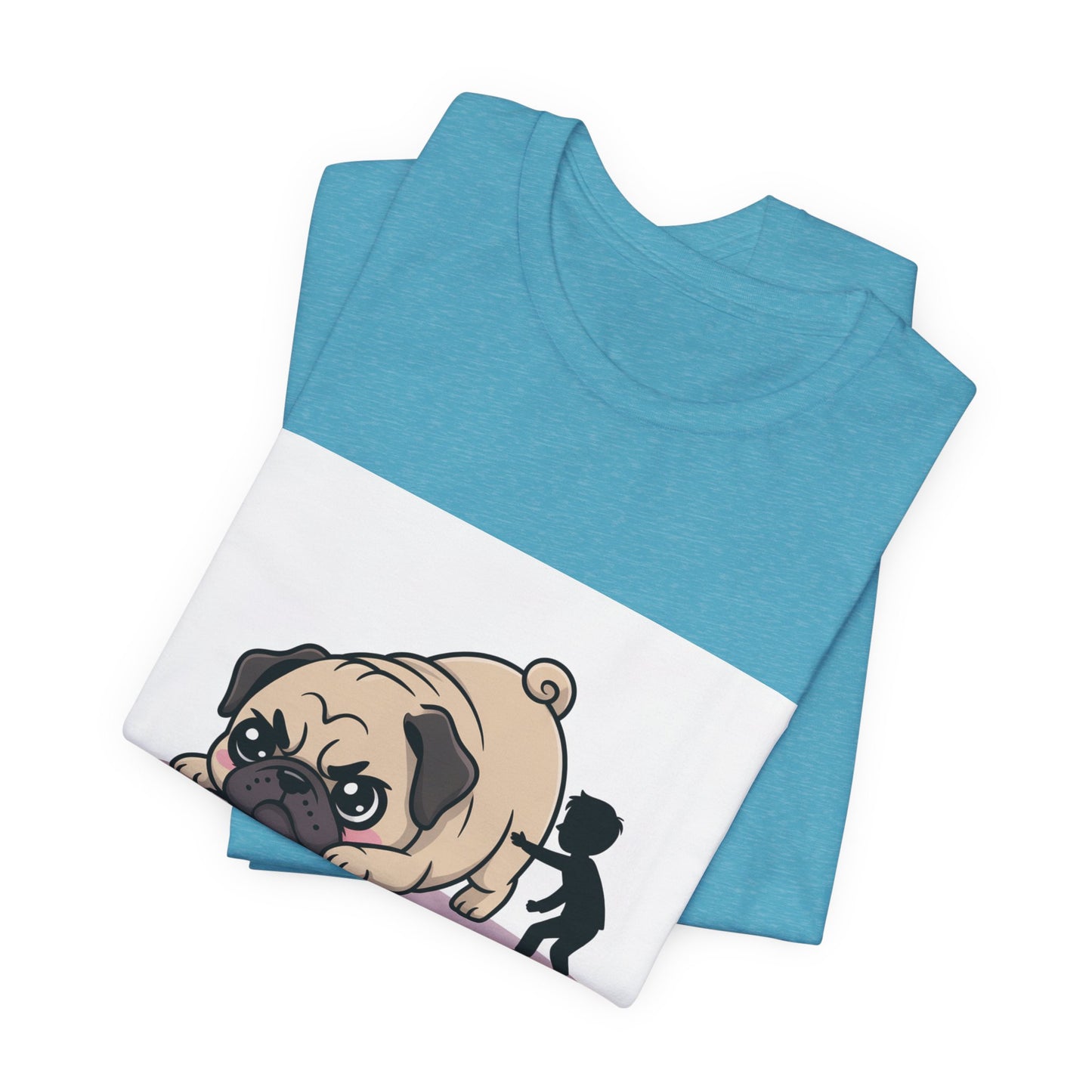 Running Late Because Pugs - Funny Pug T-Shirt for Dog Lovers
