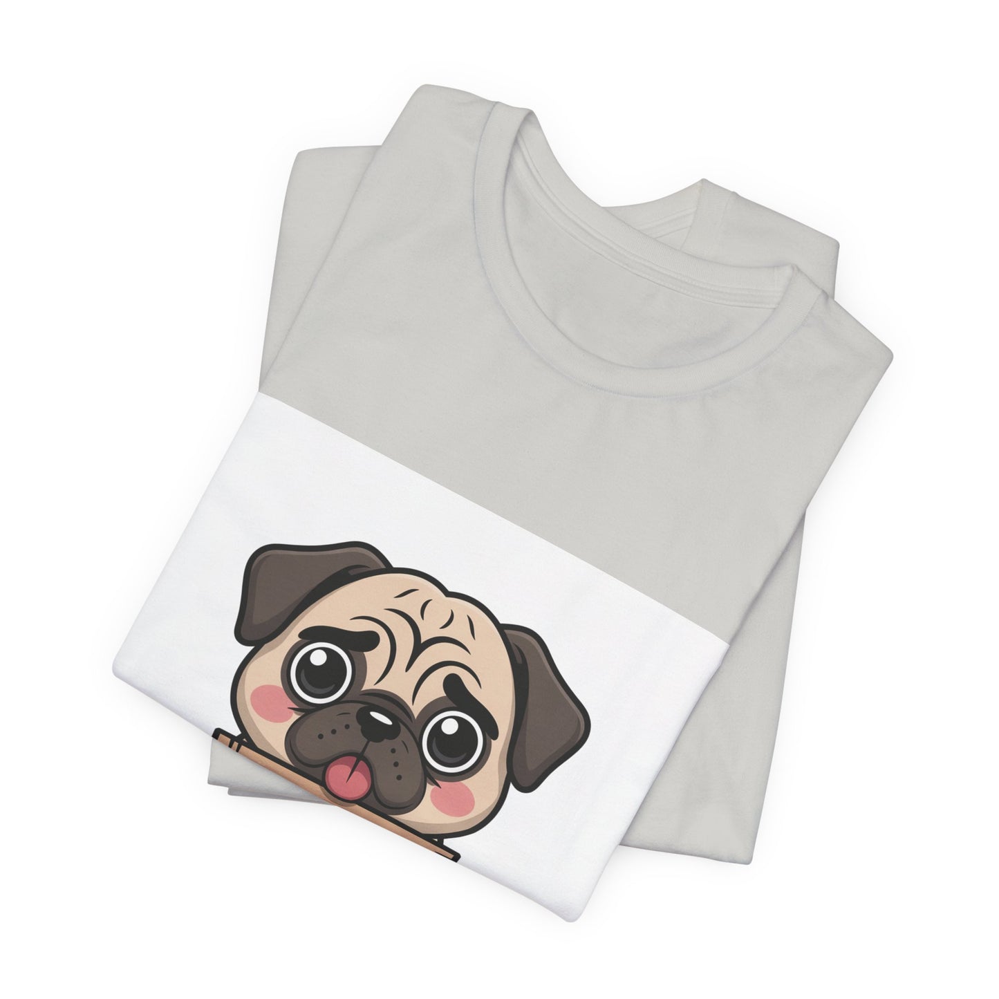 Will Work For Treats - Funny Pug T-Shirt for Dog Lovers