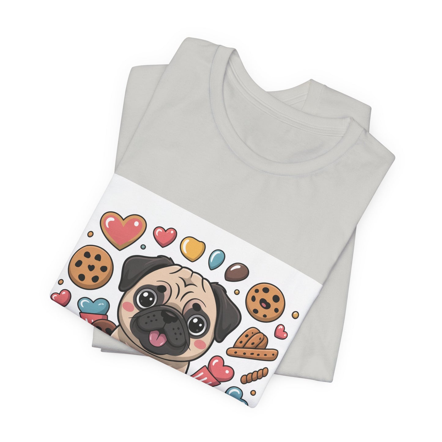 Treat Yo Self - Funny Pug T-Shirt for Dog Lovers