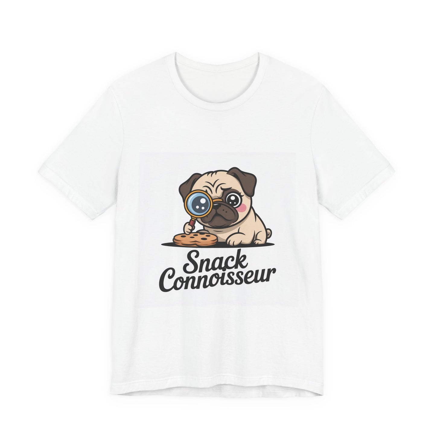 Snack Connoisseur - Funny Pug T-Shirt for Dog Lovers
