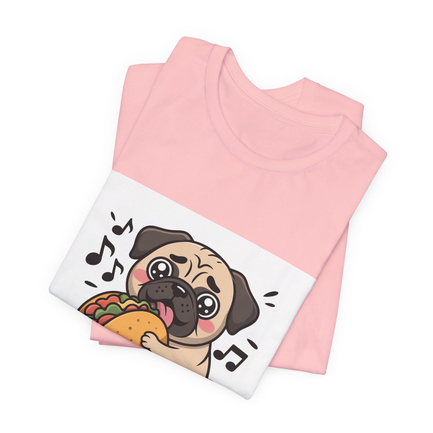 Inhale Tacos Exhale Snorts - Funny Pug T-Shirt for Dog Lovers