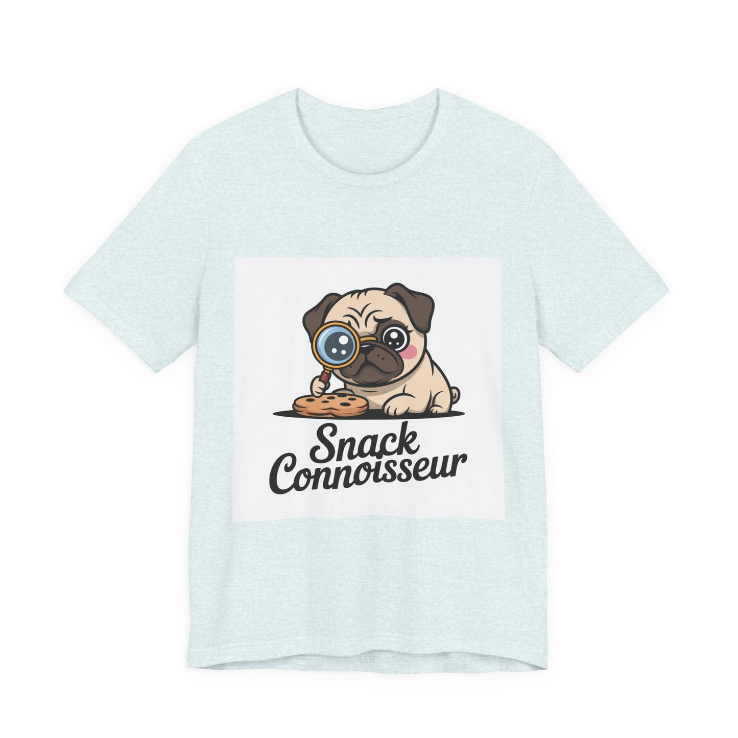 Snack Connoisseur - Funny Pug T-Shirt for Dog Lovers
