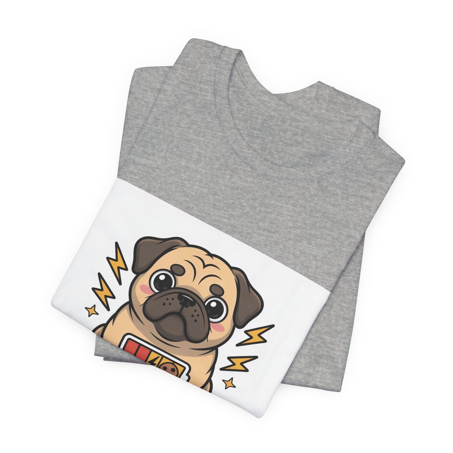 Powered By Treats - Funny Pug T-Shirt for Dog Lovers